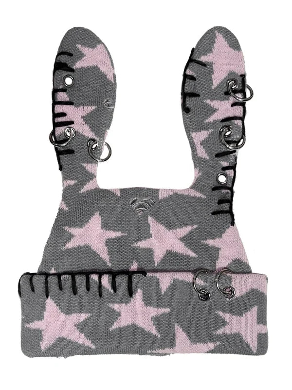 Fierce Rabbit Star Knit Beanie