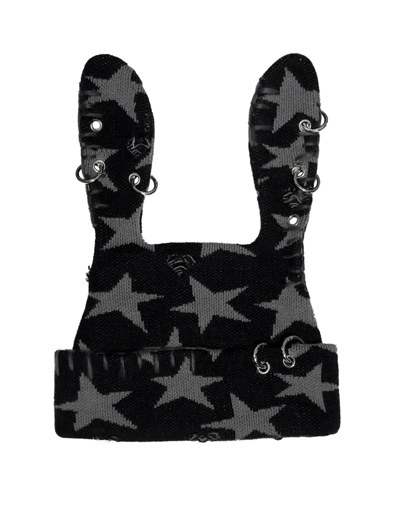 Fierce Rabbit Star Knit Beanie