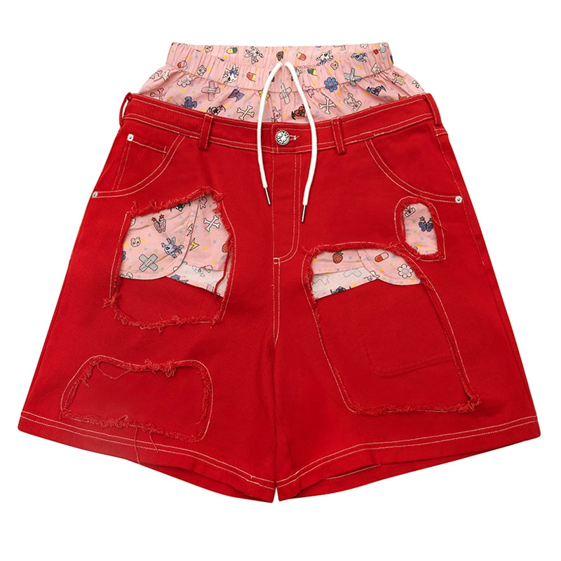 CFIERCE_Fierce_Ripped_Denim_Shorts_With_Detailing_MISSTT