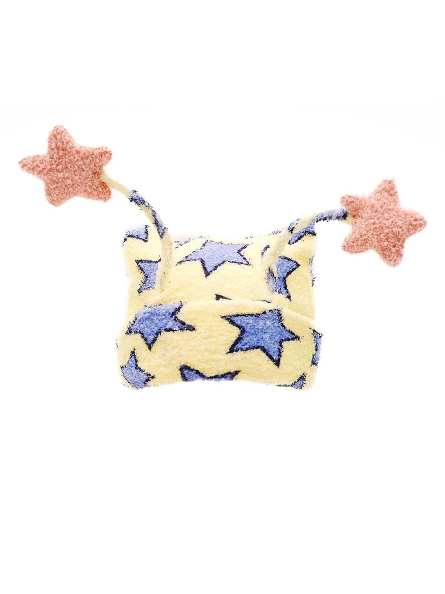 CFIERCE Five Pointed Star Print Antennae Knit Hat