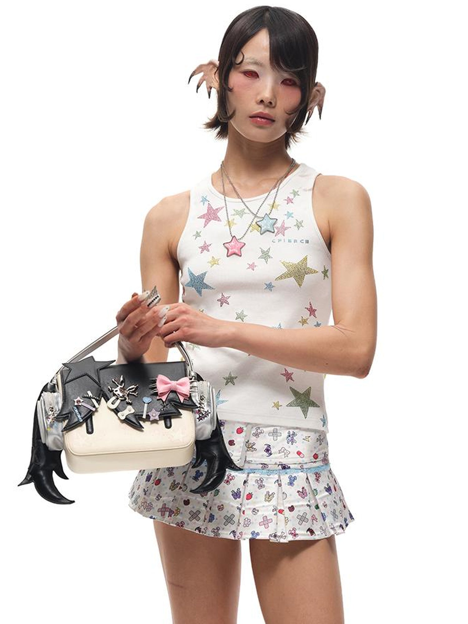 CFIERCE Girl With Headphones Crossbody Bag