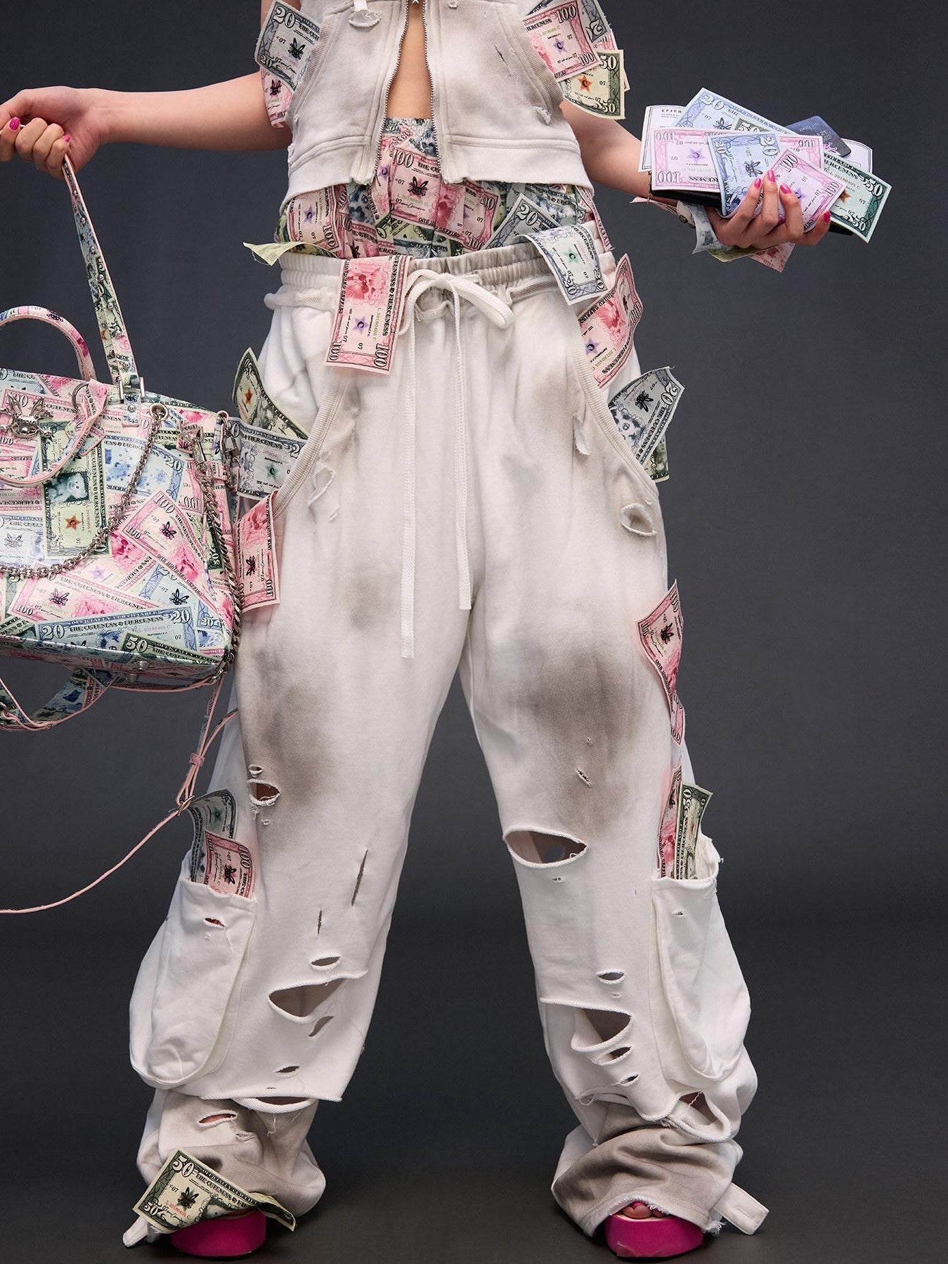 CFIERCE Grab Cash Print Original Design Women&