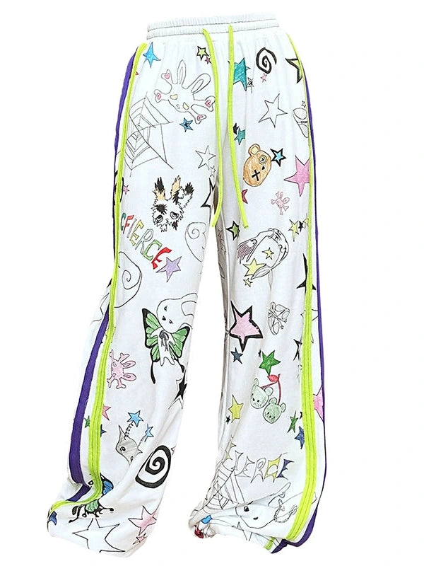 Graffiti Print Sweatpants