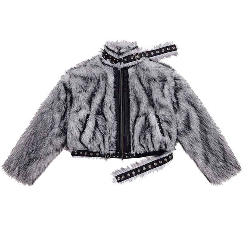 CFIERCE_Grey_Fur_Trimmed_Coat_Aw24_MISSTT