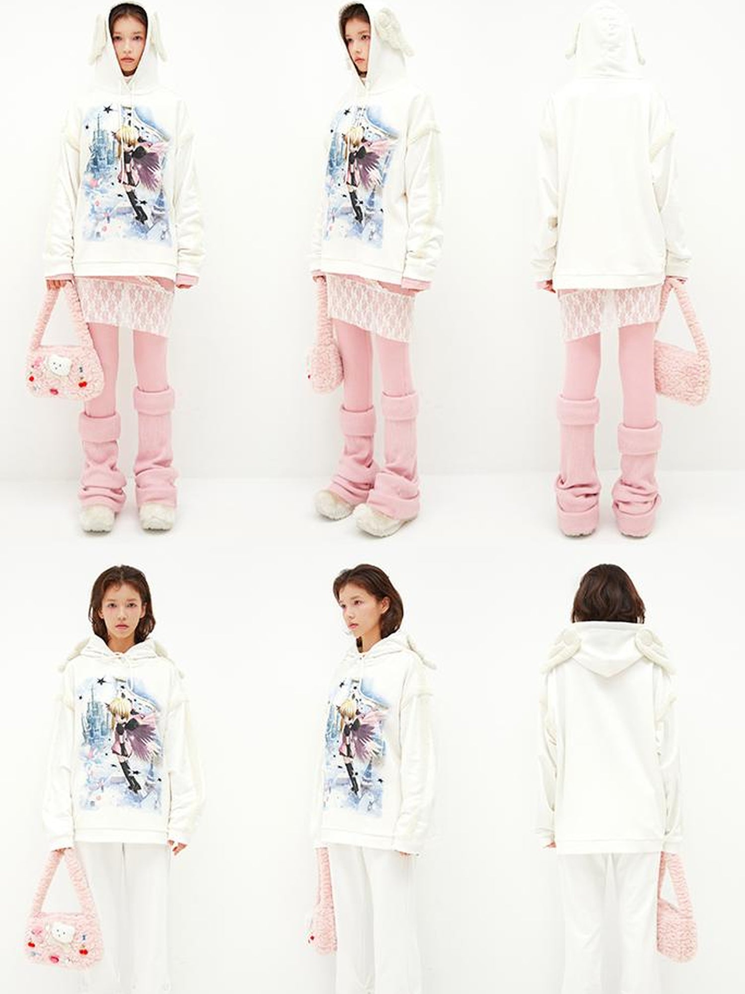 CFIERCE Heaven Angel Wings Printed Hoodie