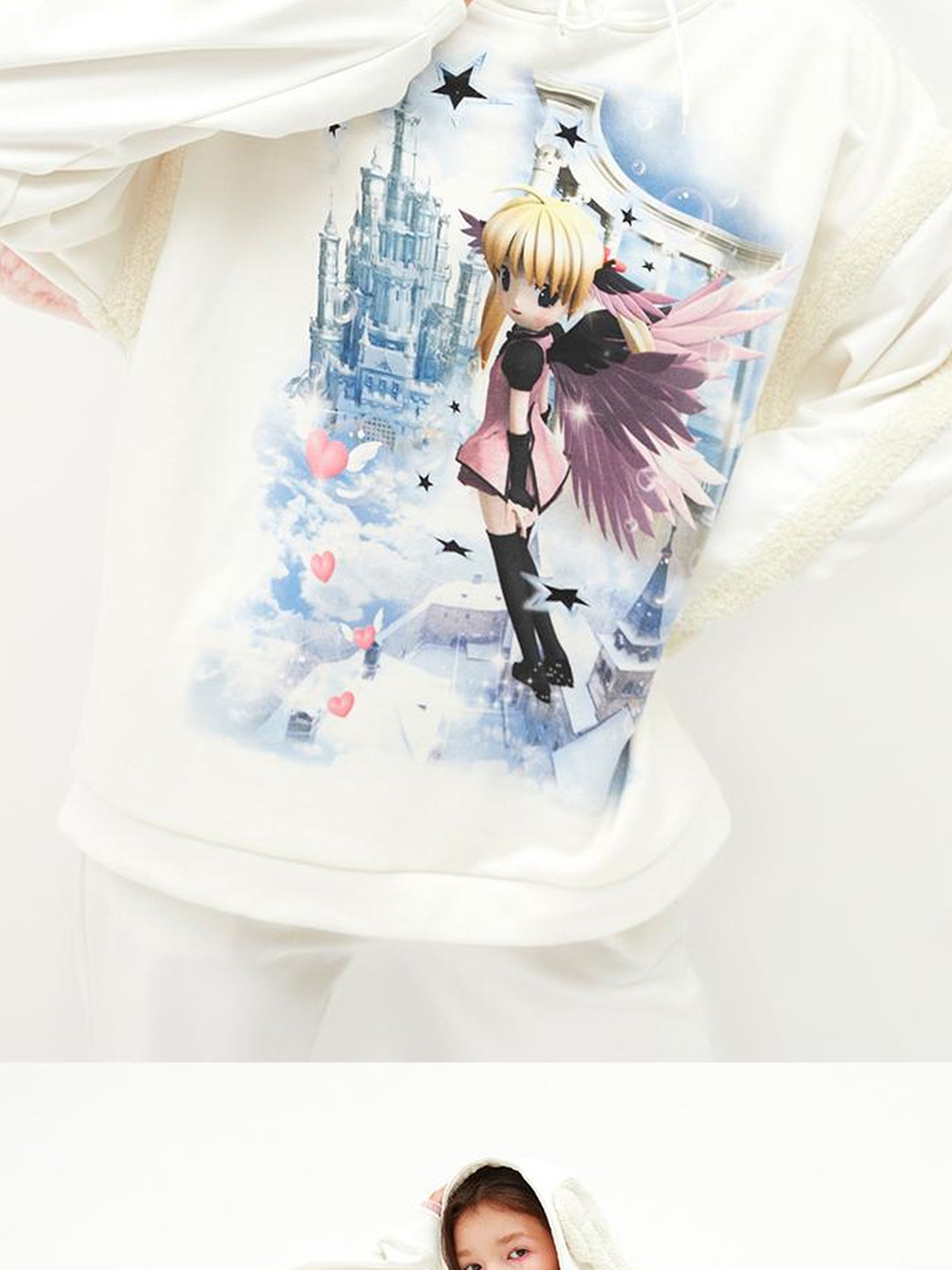 CFIERCE Heaven Angel Wings Printed Hoodie