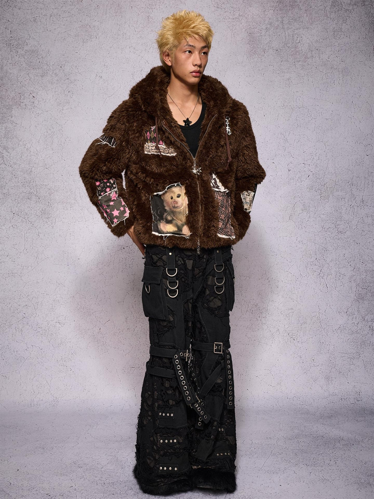 CFIERCE Hooded Rabbit Print Patch Women&