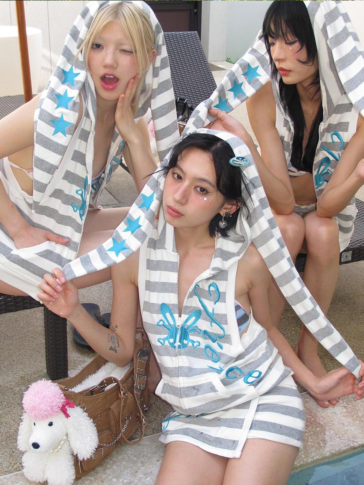 CFIERCE Hooded Towel Bunny Vest