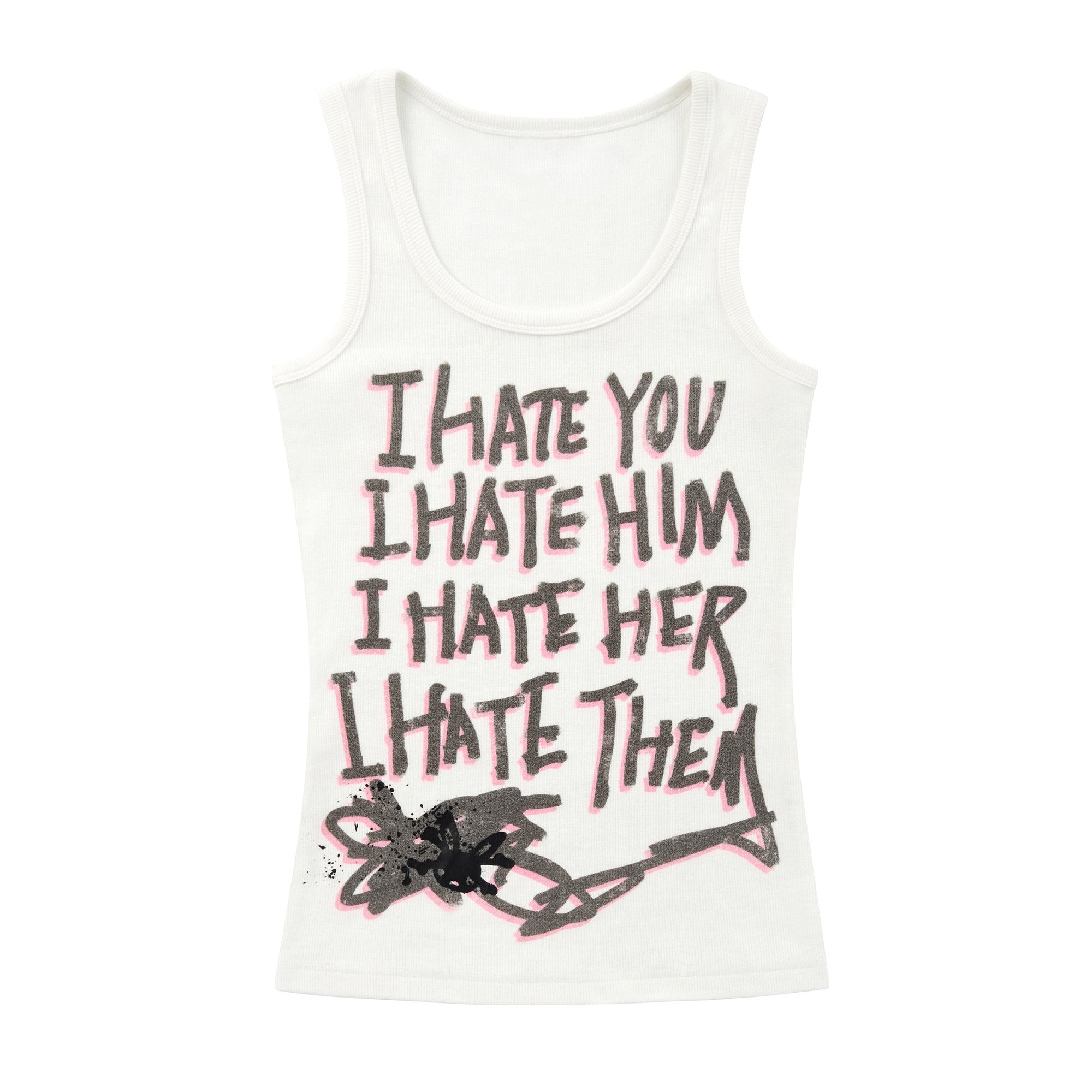 CFIERCE_I_Hate_Graphic_Print_H_Silhouette_Round_Neck_Women&