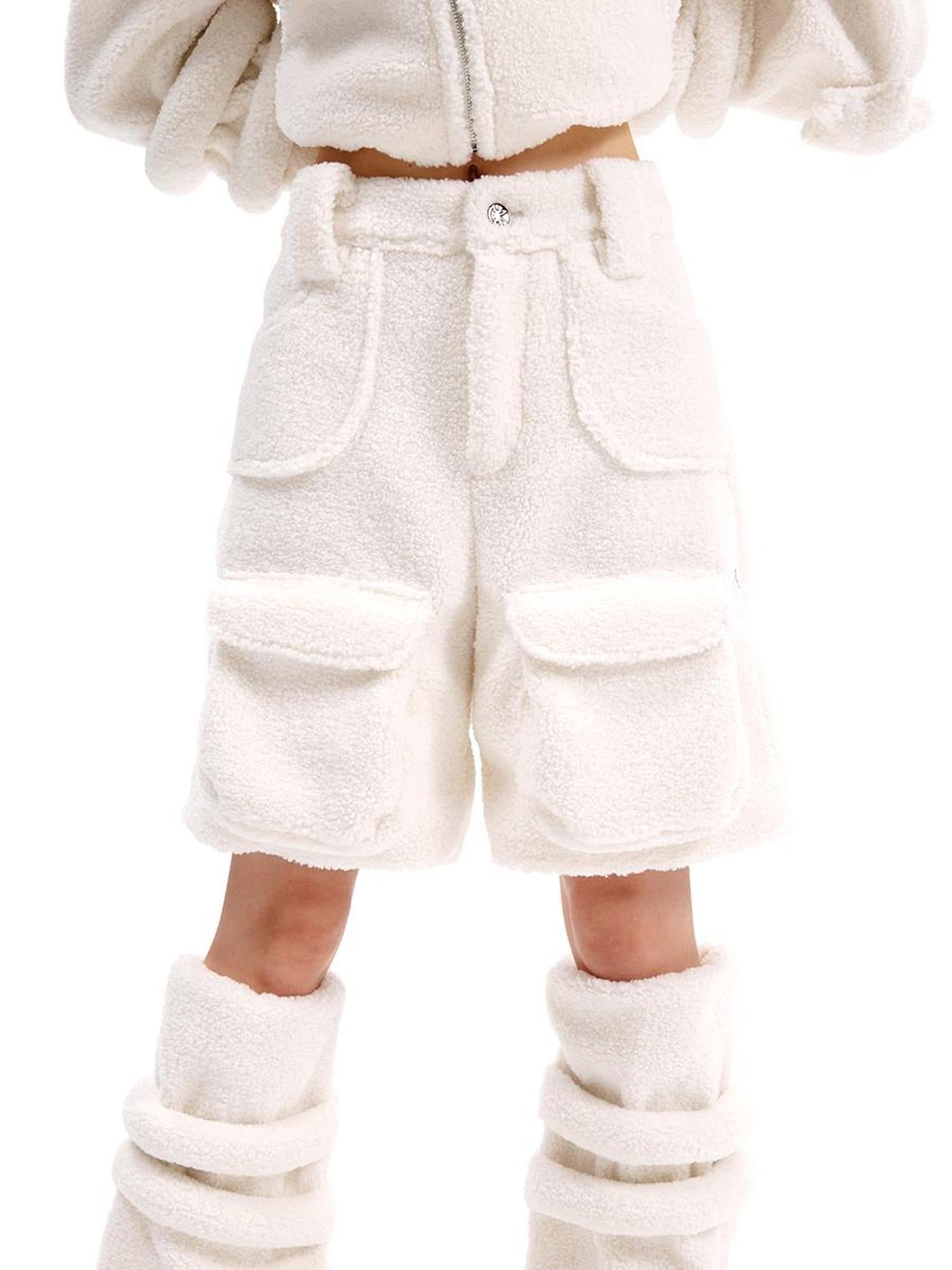 CFIERCE Lamb Fleece Shorts