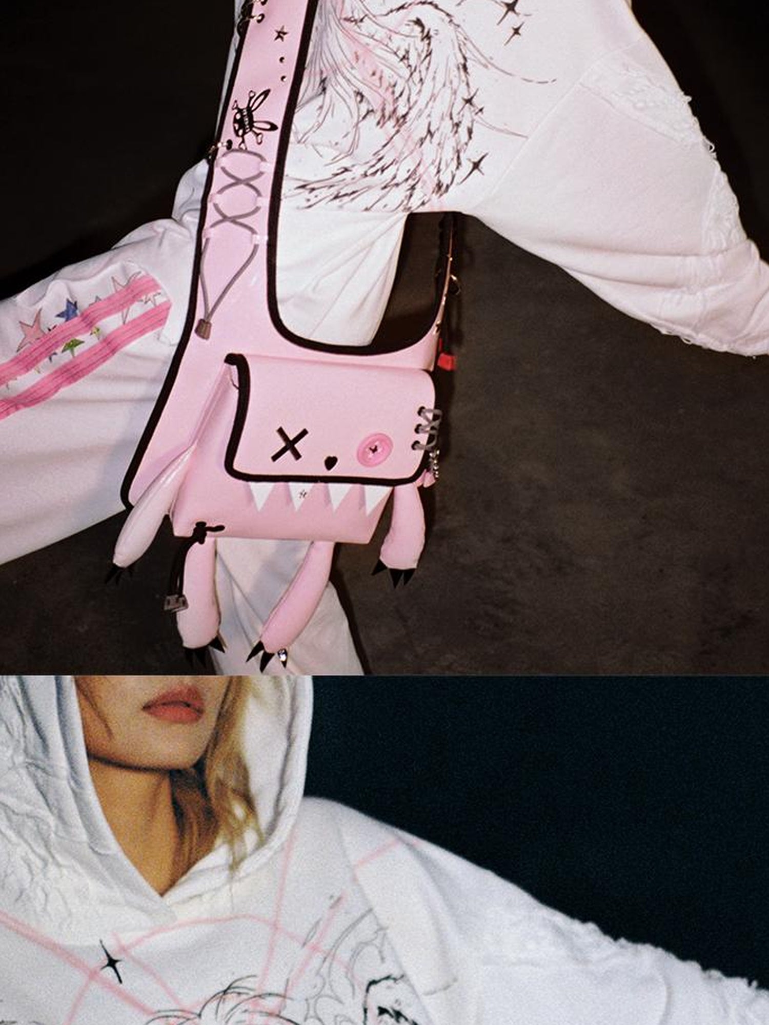 CFIERCE Magical Angel Print Sweatshirt