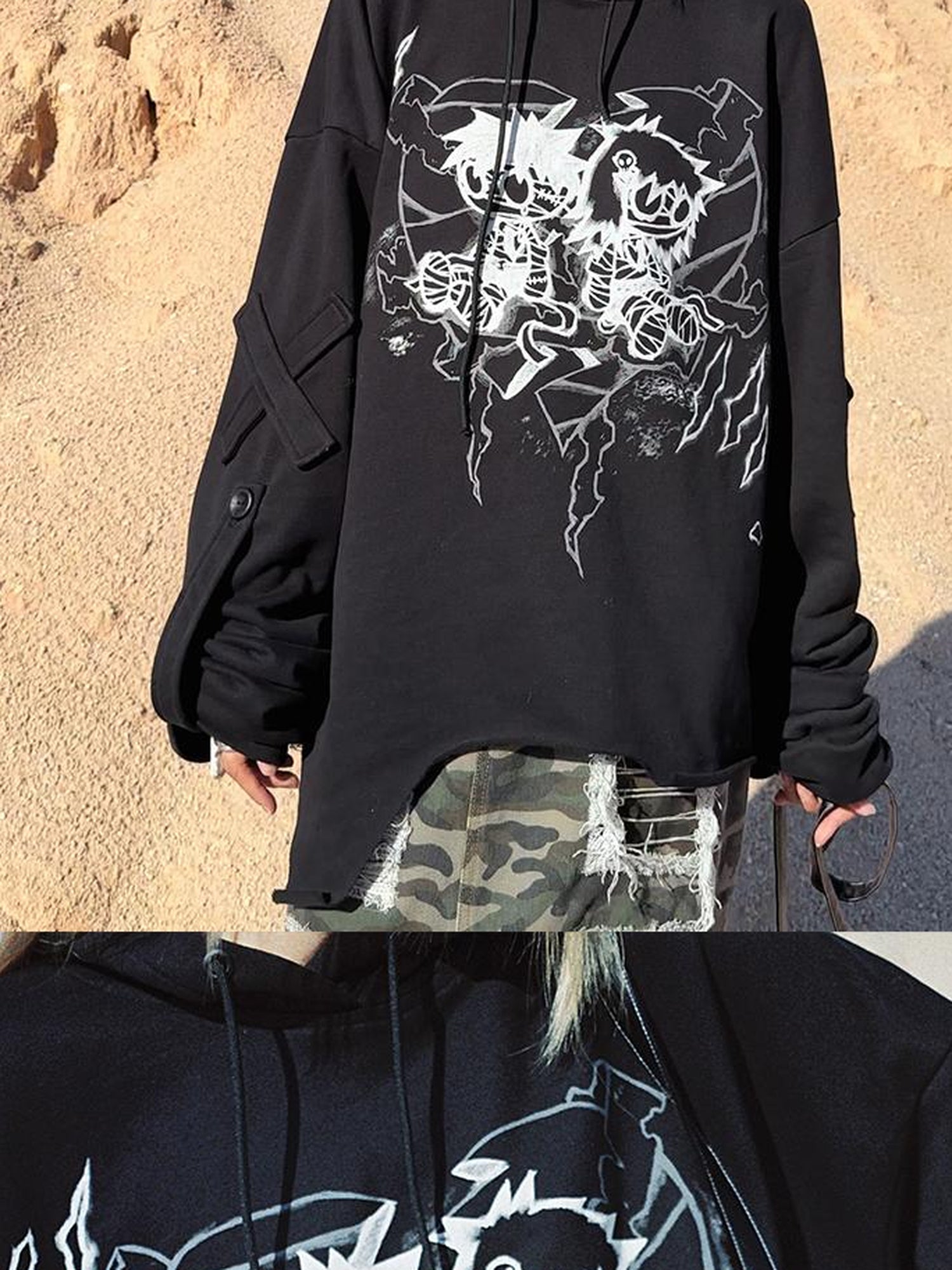CFIERCE Mummy Couple Print Sweatshirt