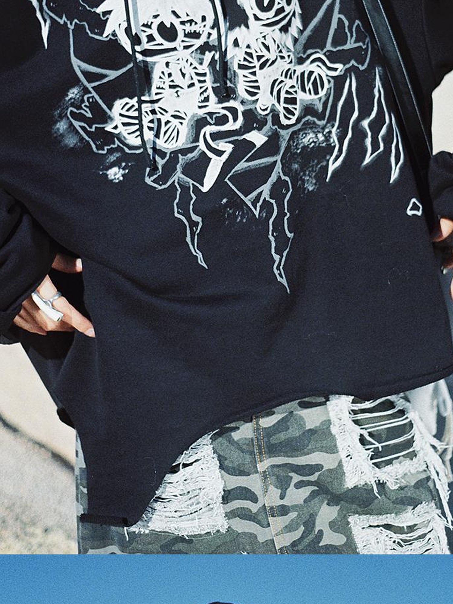 CFIERCE Mummy Couple Print Sweatshirt