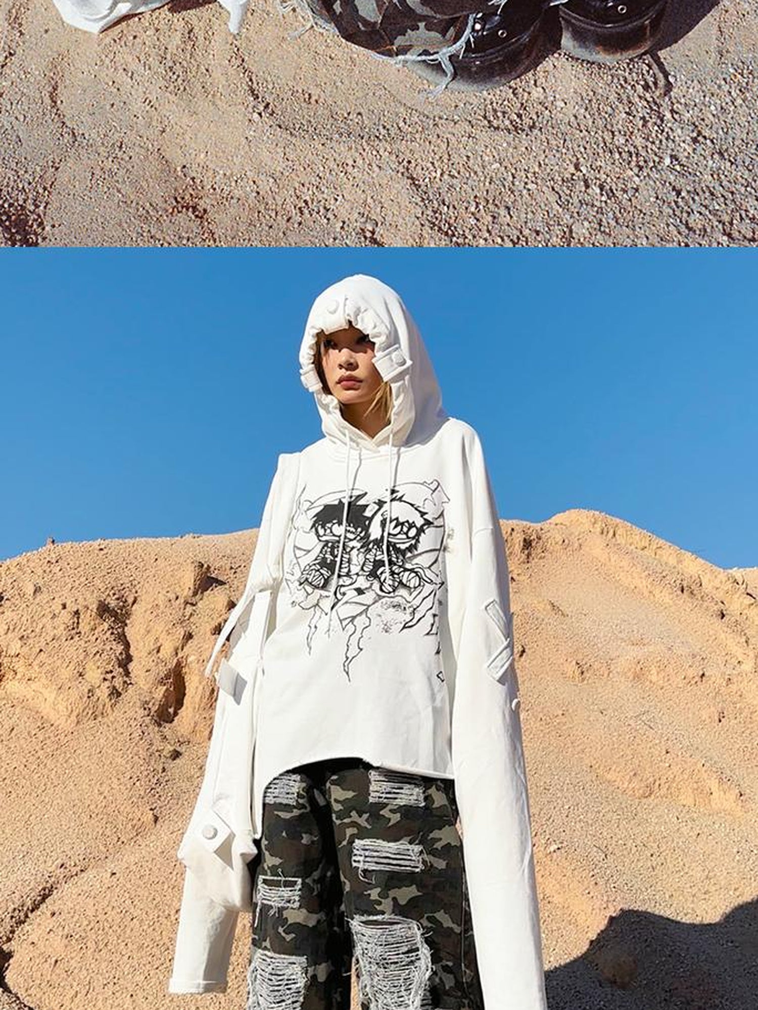 CFIERCE Mummy Couple Print Sweatshirt