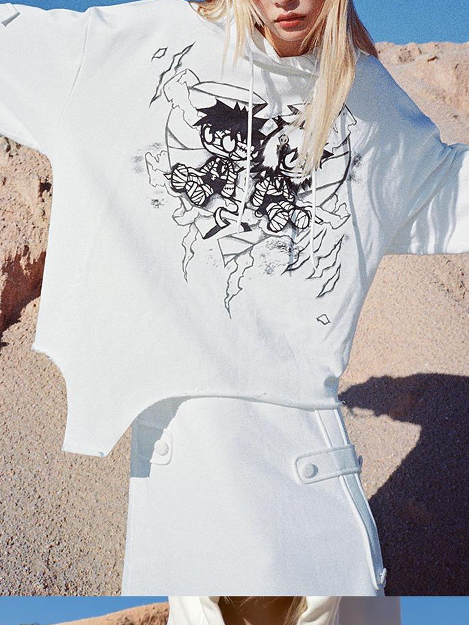 CFIERCE Mummy Couple Print Sweatshirt
