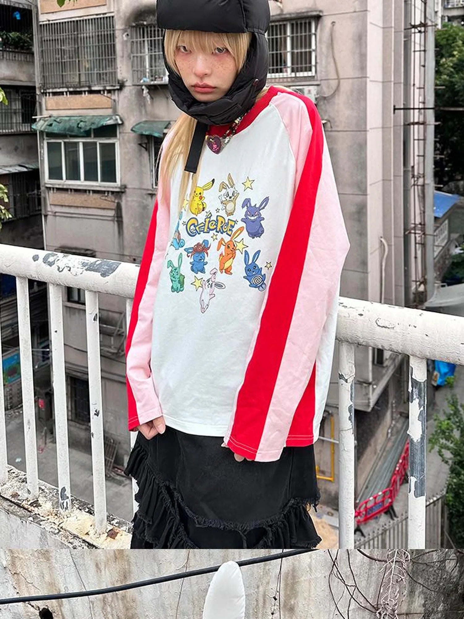 Plush Bunny Ears Cotton Hat