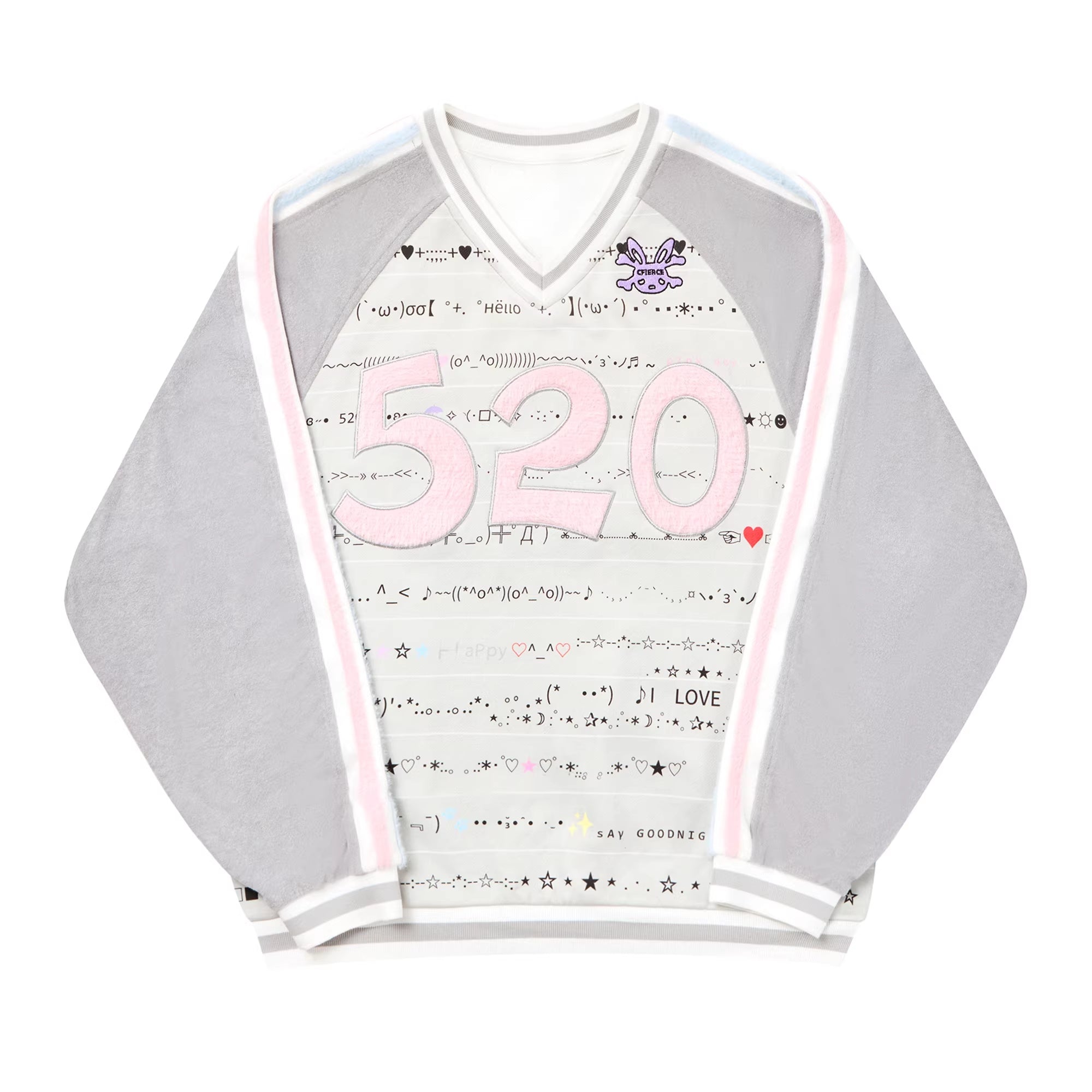 CFIERCE_Pure_Cotton_Loose_Fit_Street_V_Neck_Pullover_Casual_Gray_Hoodies_MISSTT