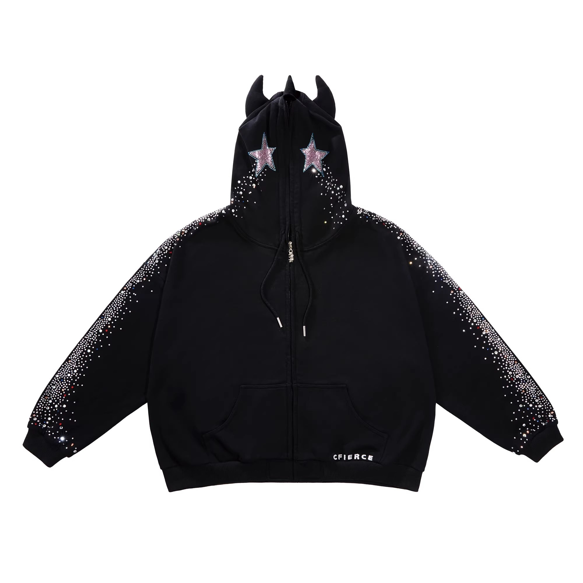 CFIERCE_Pure_Cotton_Loose_Fit_Zip_Front_Letter_Graphic_Unisex_Teen_Casual_Hoodies_MISSTT