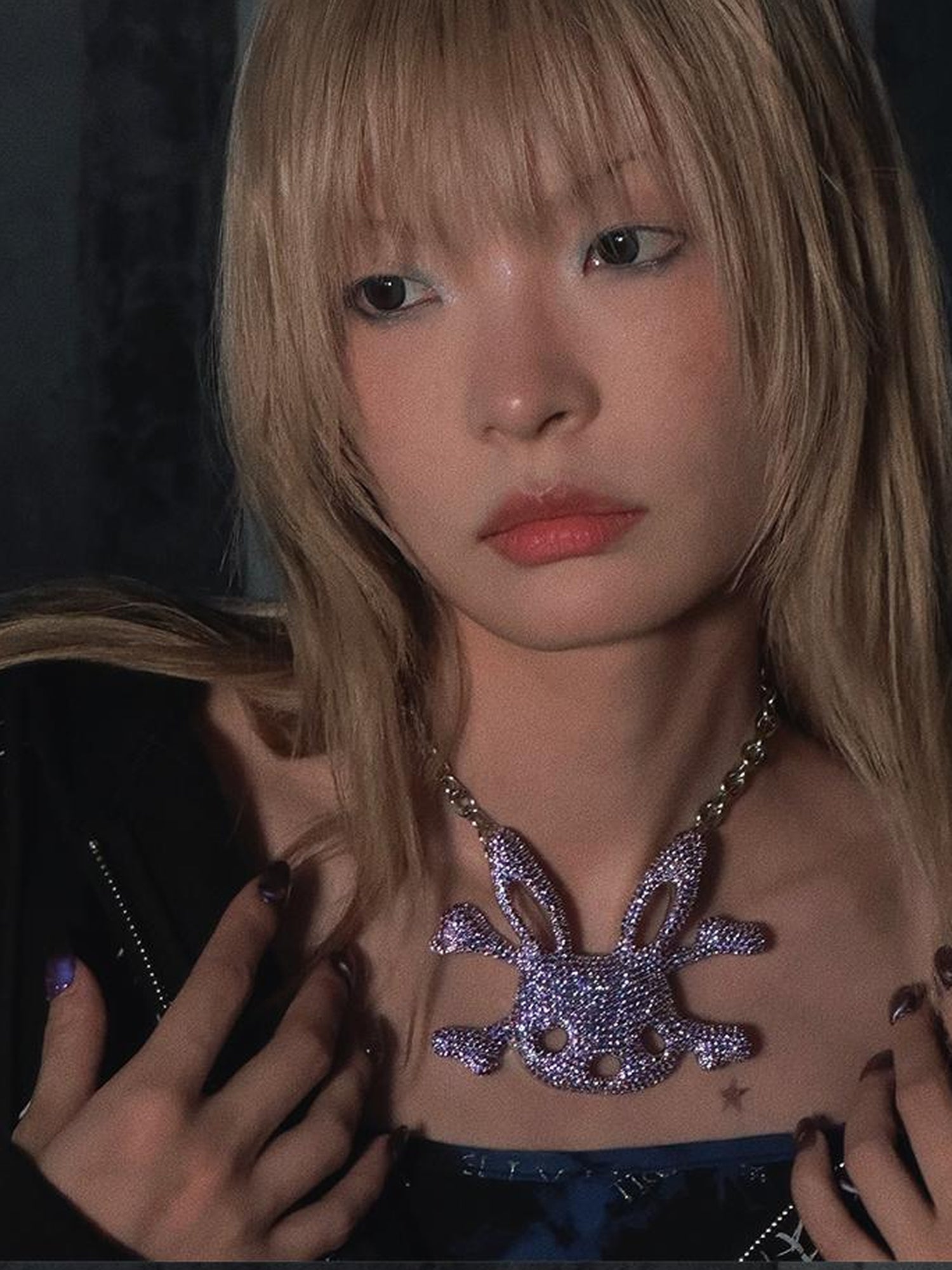 CFIERCE Rabbit Skull Pendant Necklace