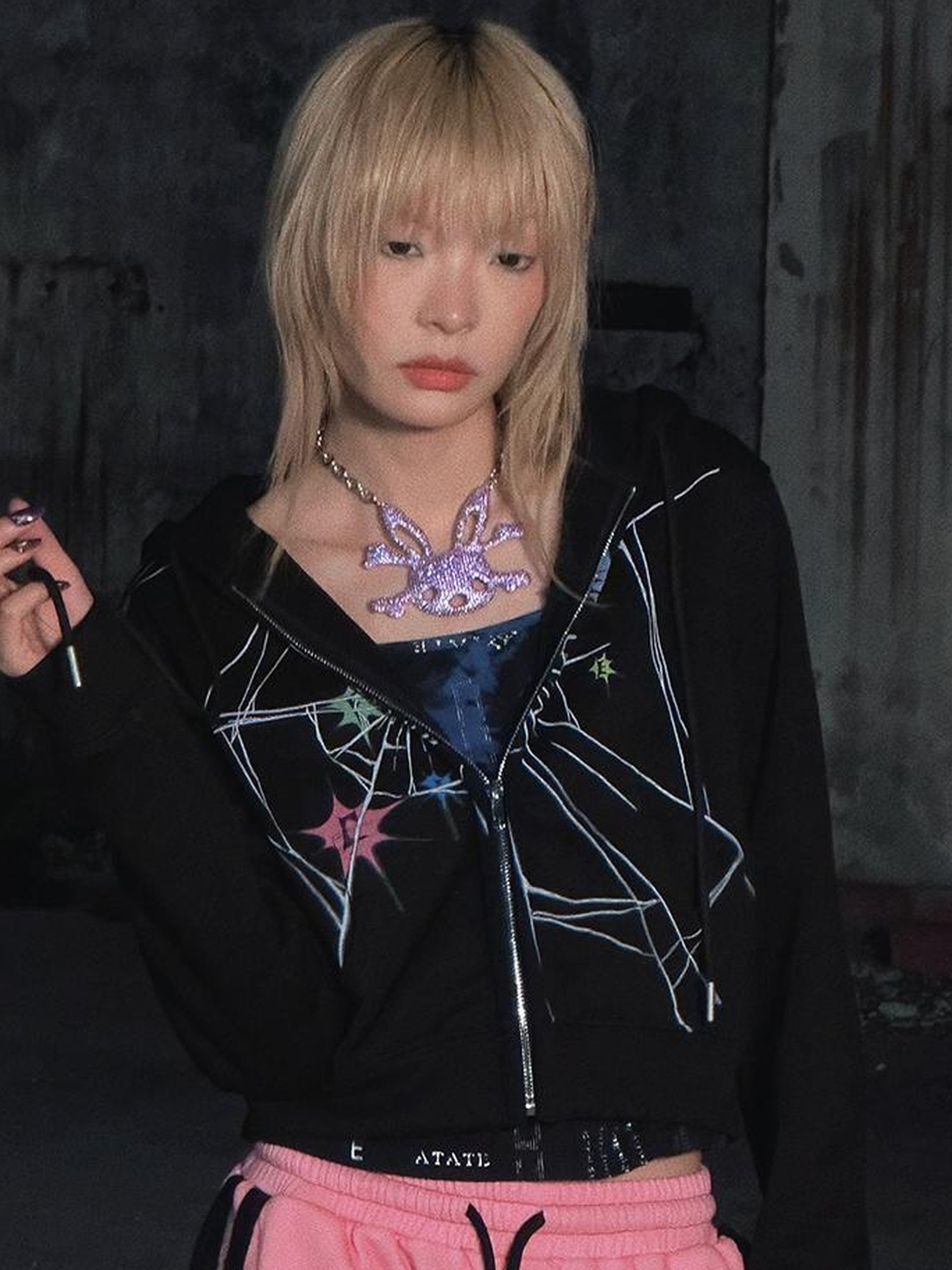 CFIERCE Rabbit Skull Pendant Necklace