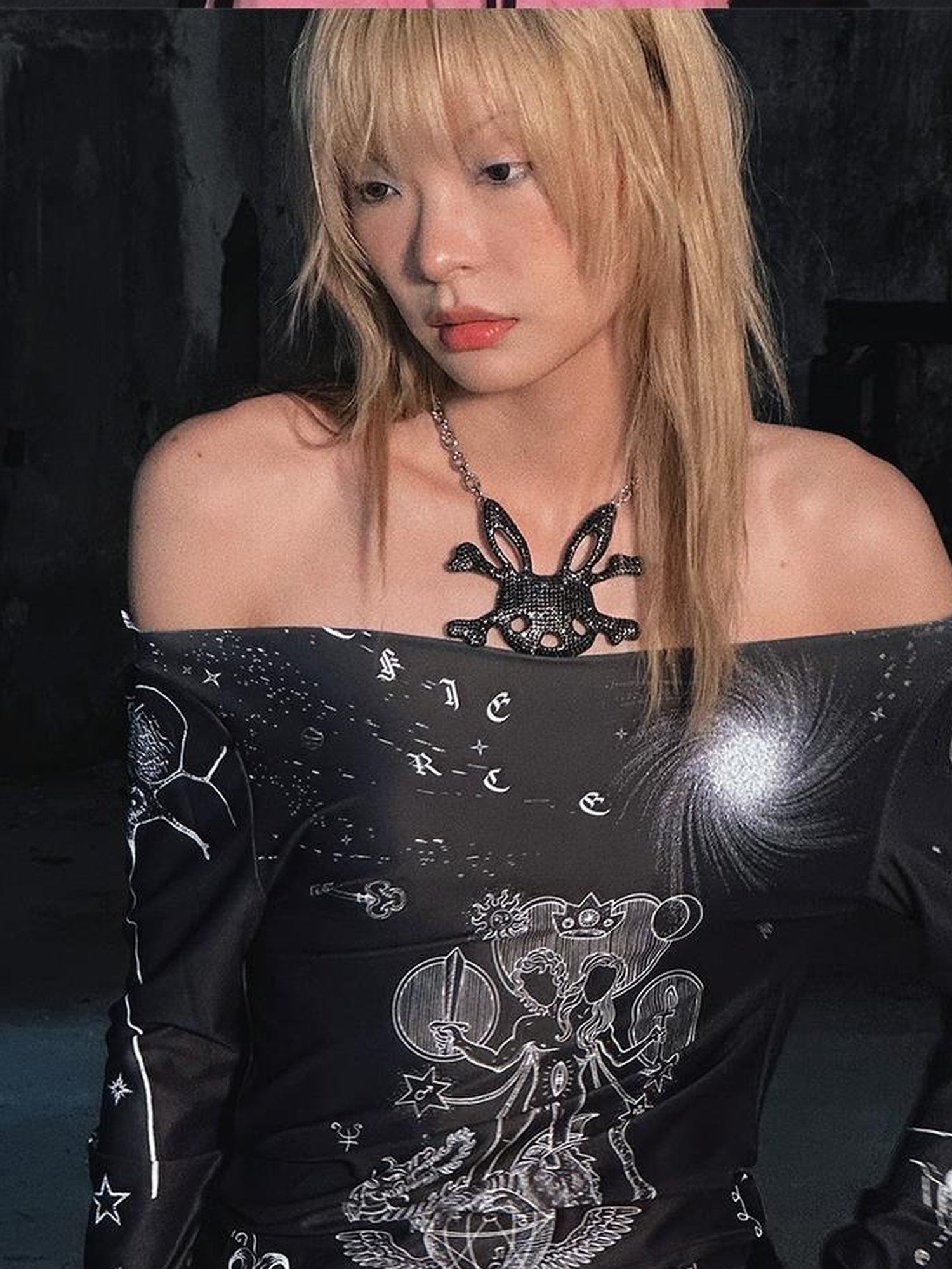 CFIERCE Rabbit Skull Pendant Necklace