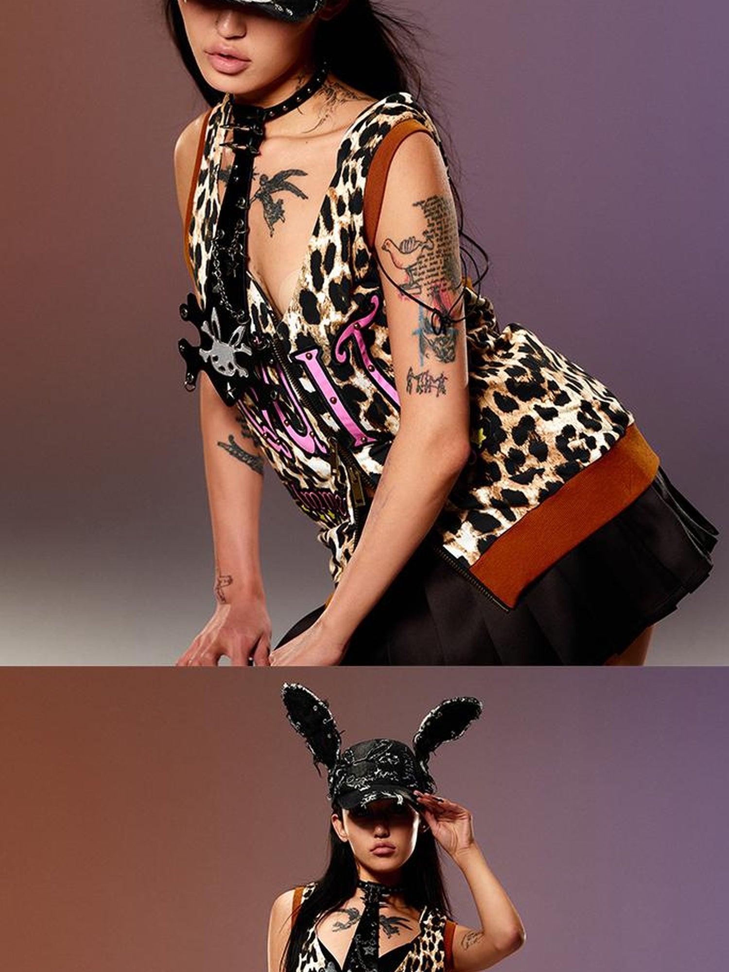 CFIERCE Rebel Rabbit Denim Cap