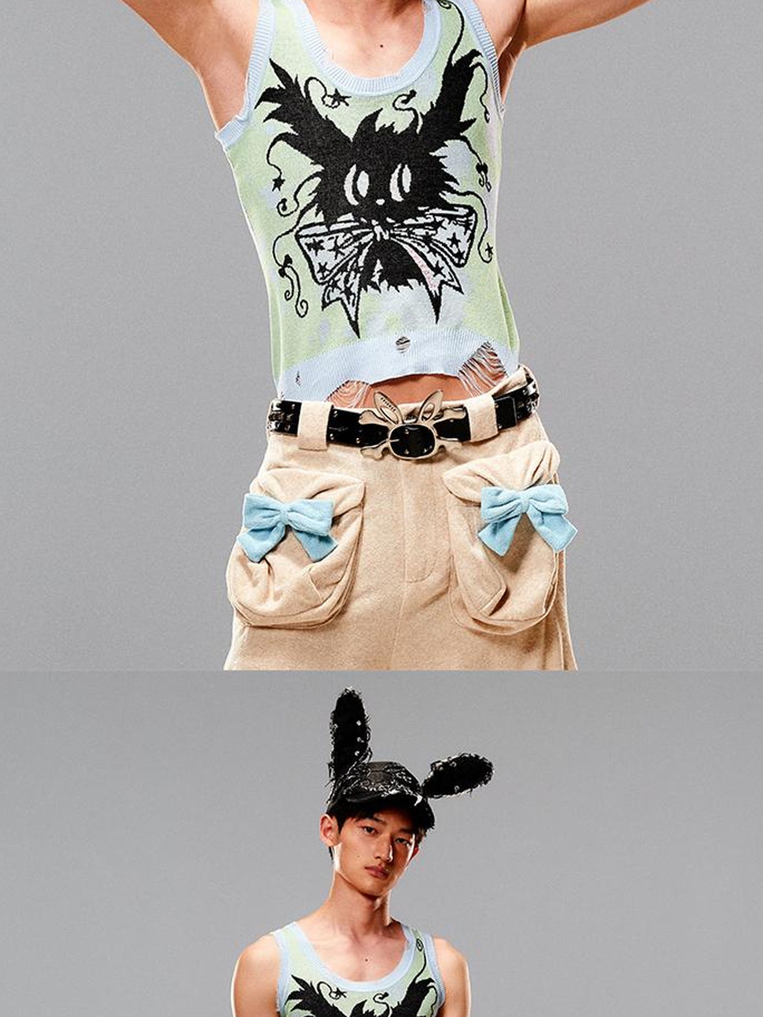 CFIERCE Rebel Rabbit Denim Cap