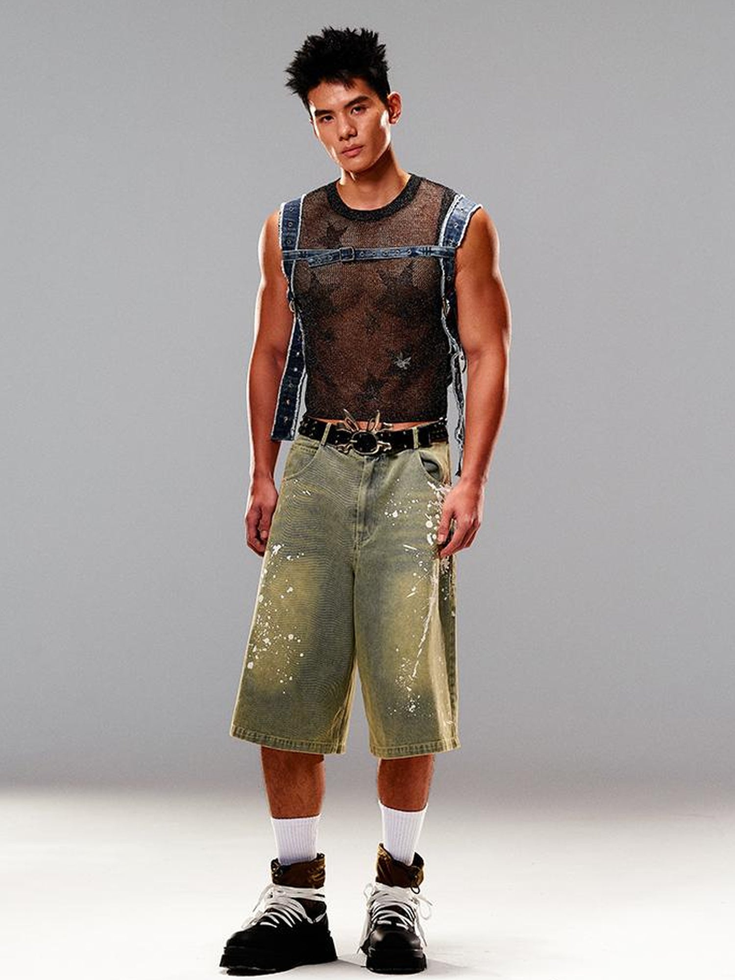 CFIERCE Silver Star Knit Vest