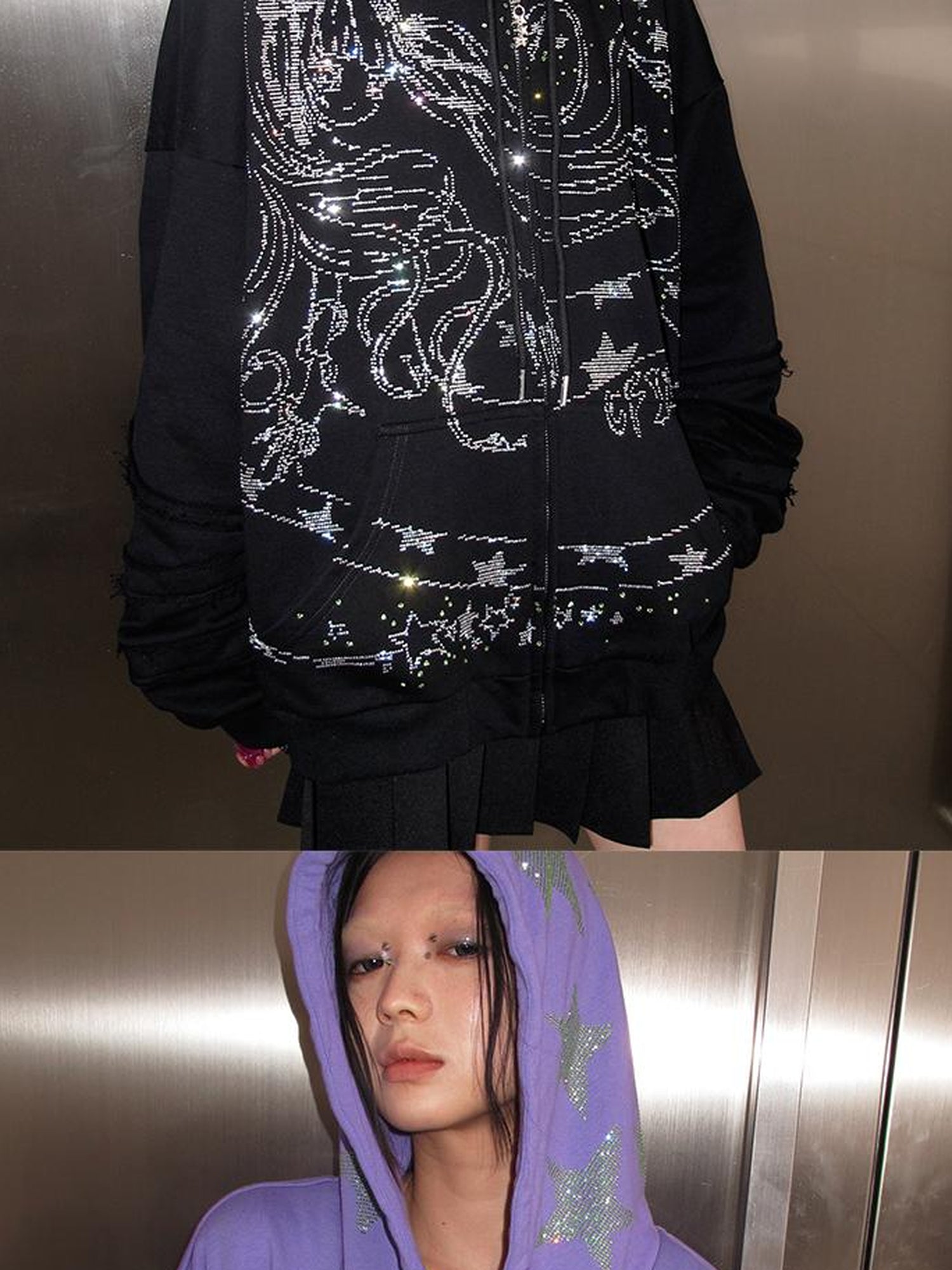 CFIERCE Snake Year Glitter Hoodie