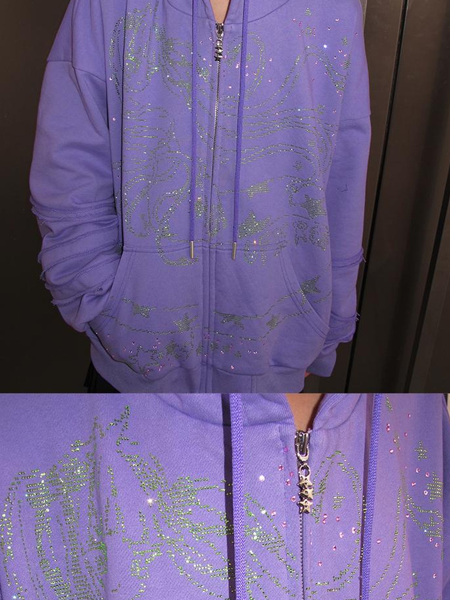 CFIERCE Snake Year Glitter Hoodie