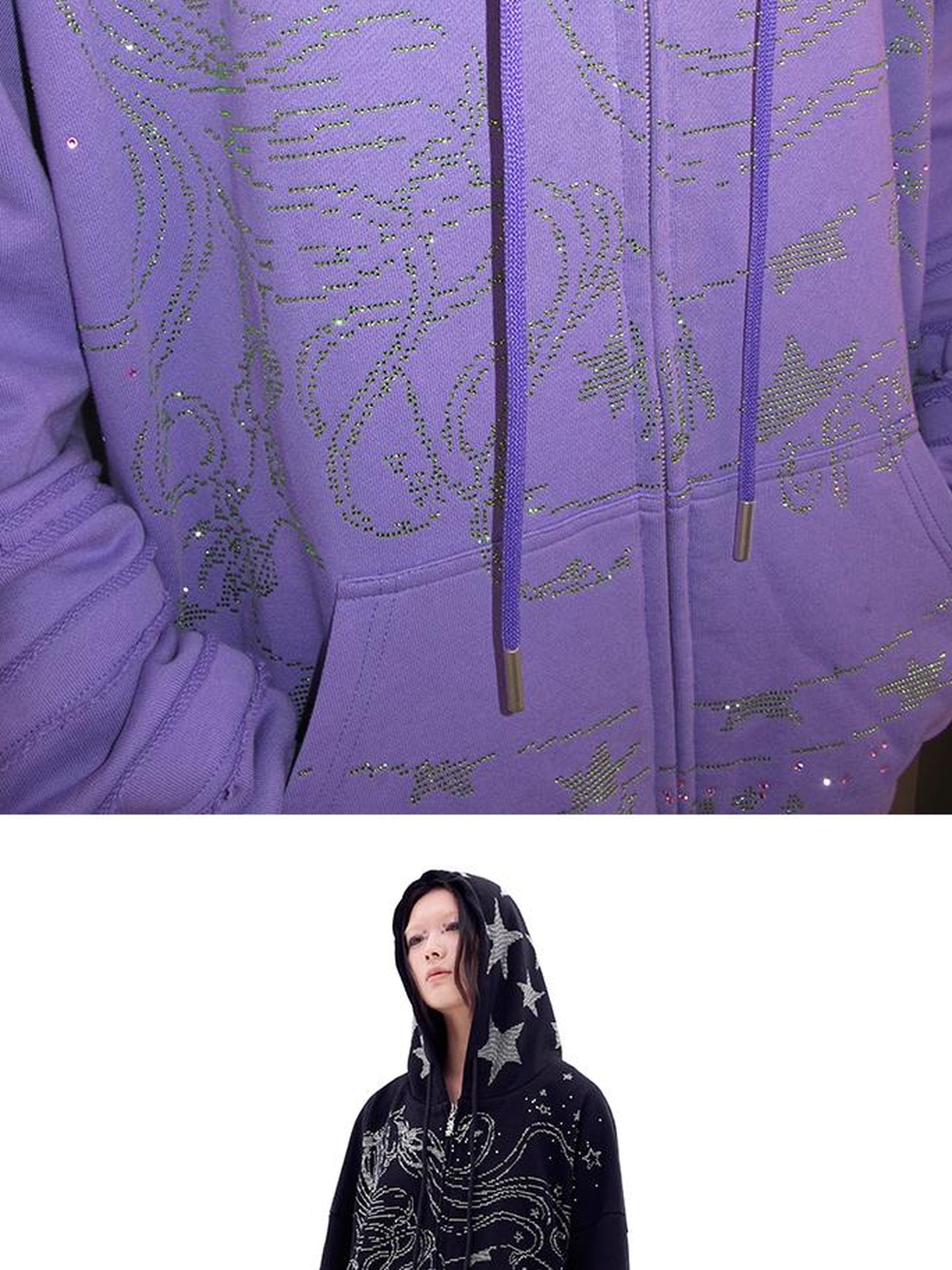CFIERCE Snake Year Glitter Hoodie