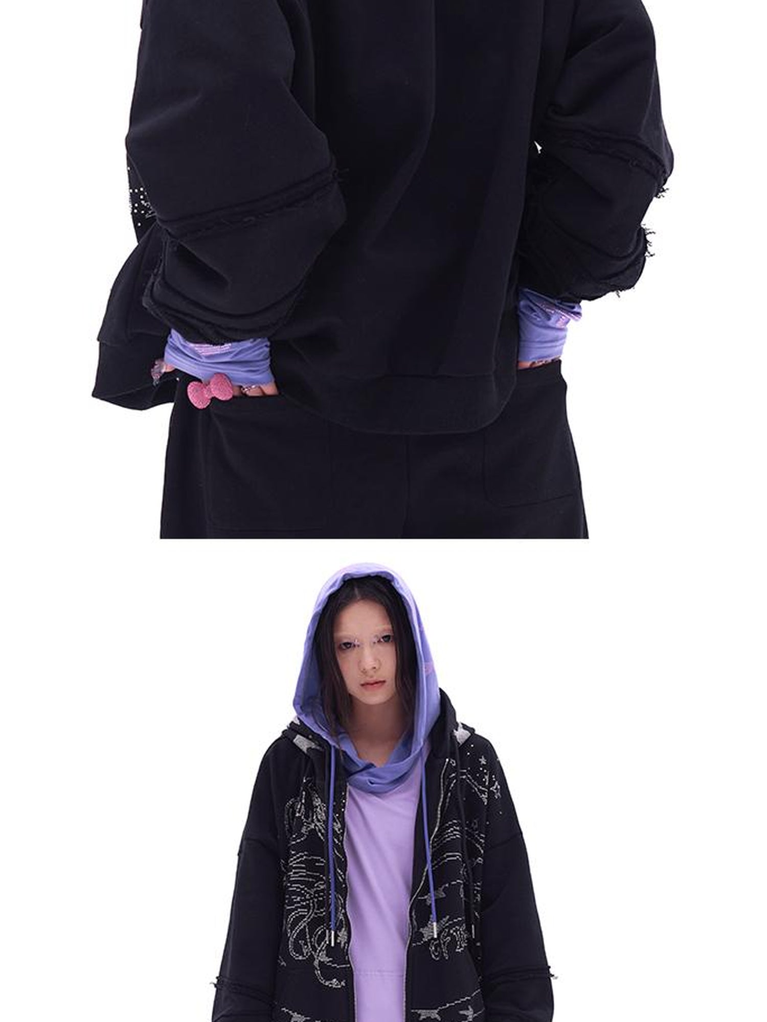 CFIERCE Snake Year Glitter Hoodie