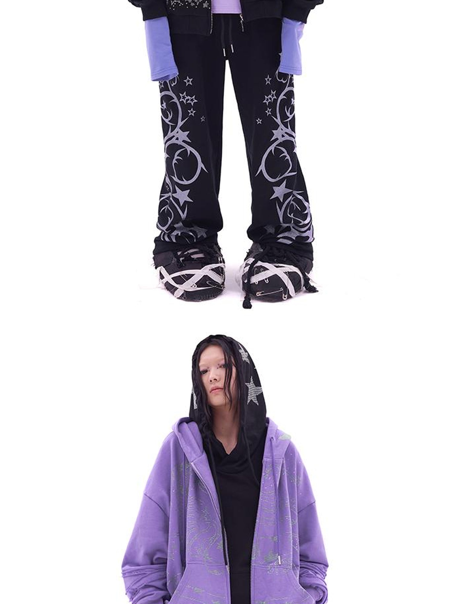 CFIERCE Snake Year Glitter Hoodie