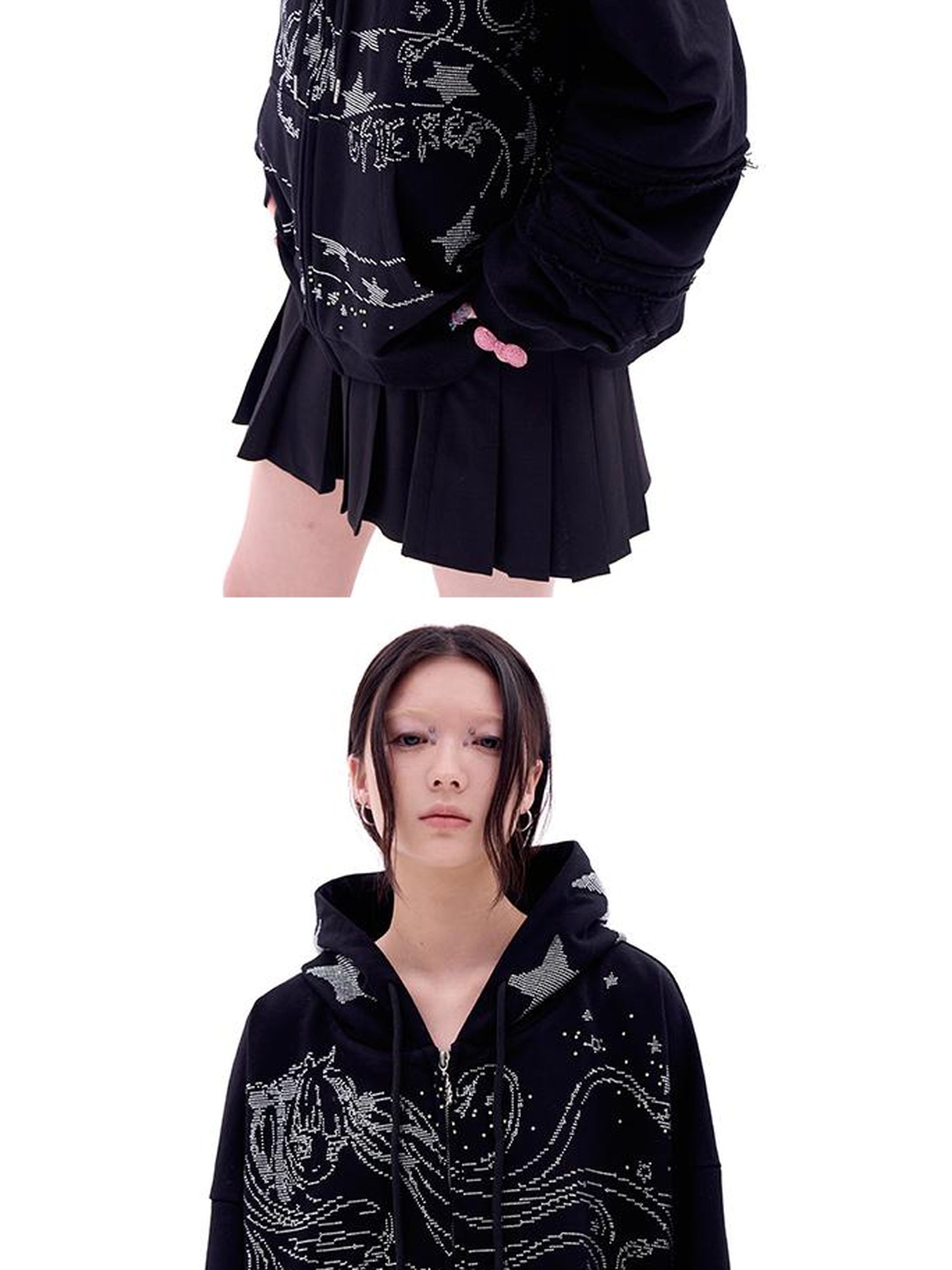 CFIERCE Snake Year Glitter Hoodie