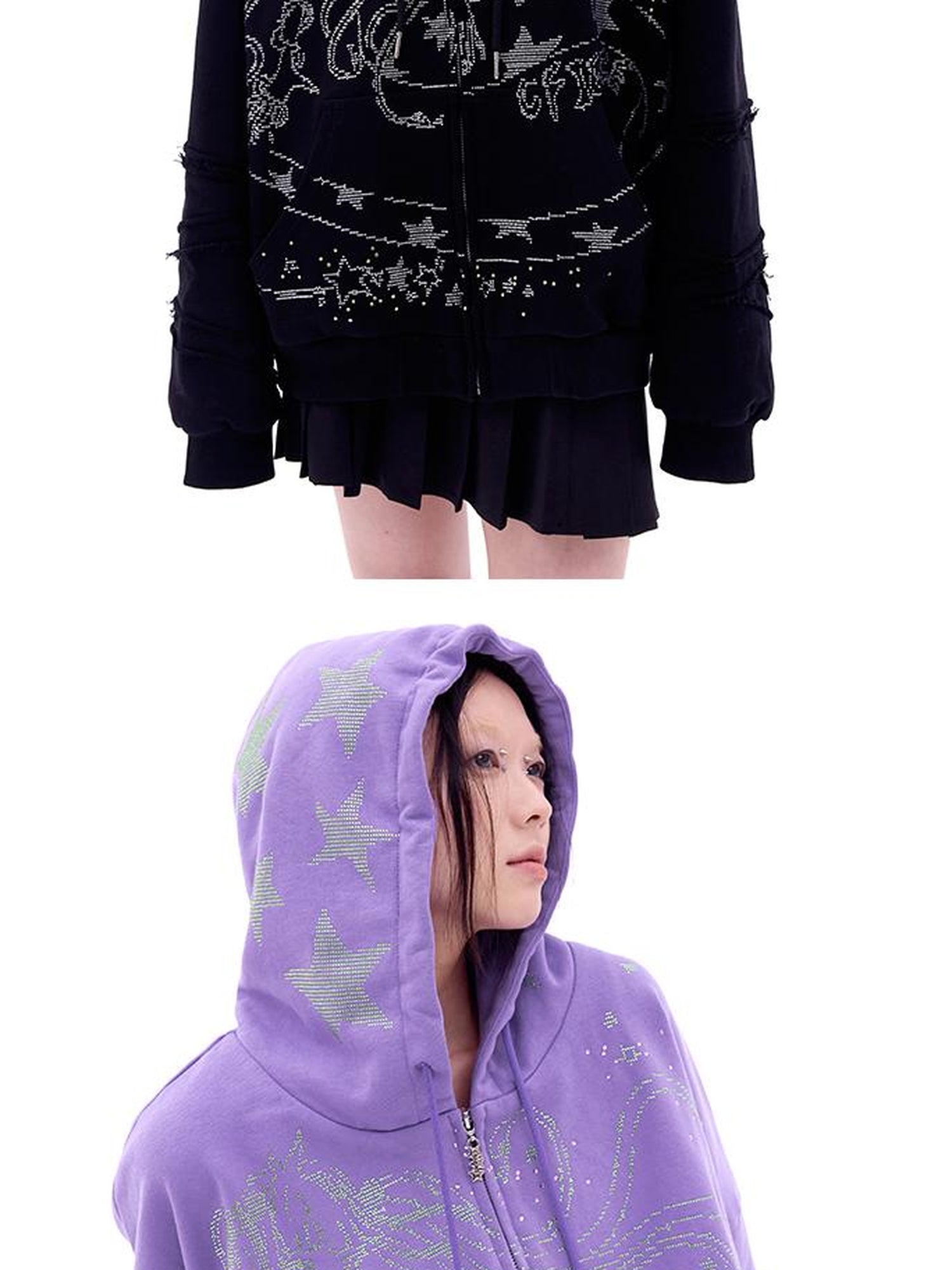 CFIERCE Snake Year Glitter Hoodie