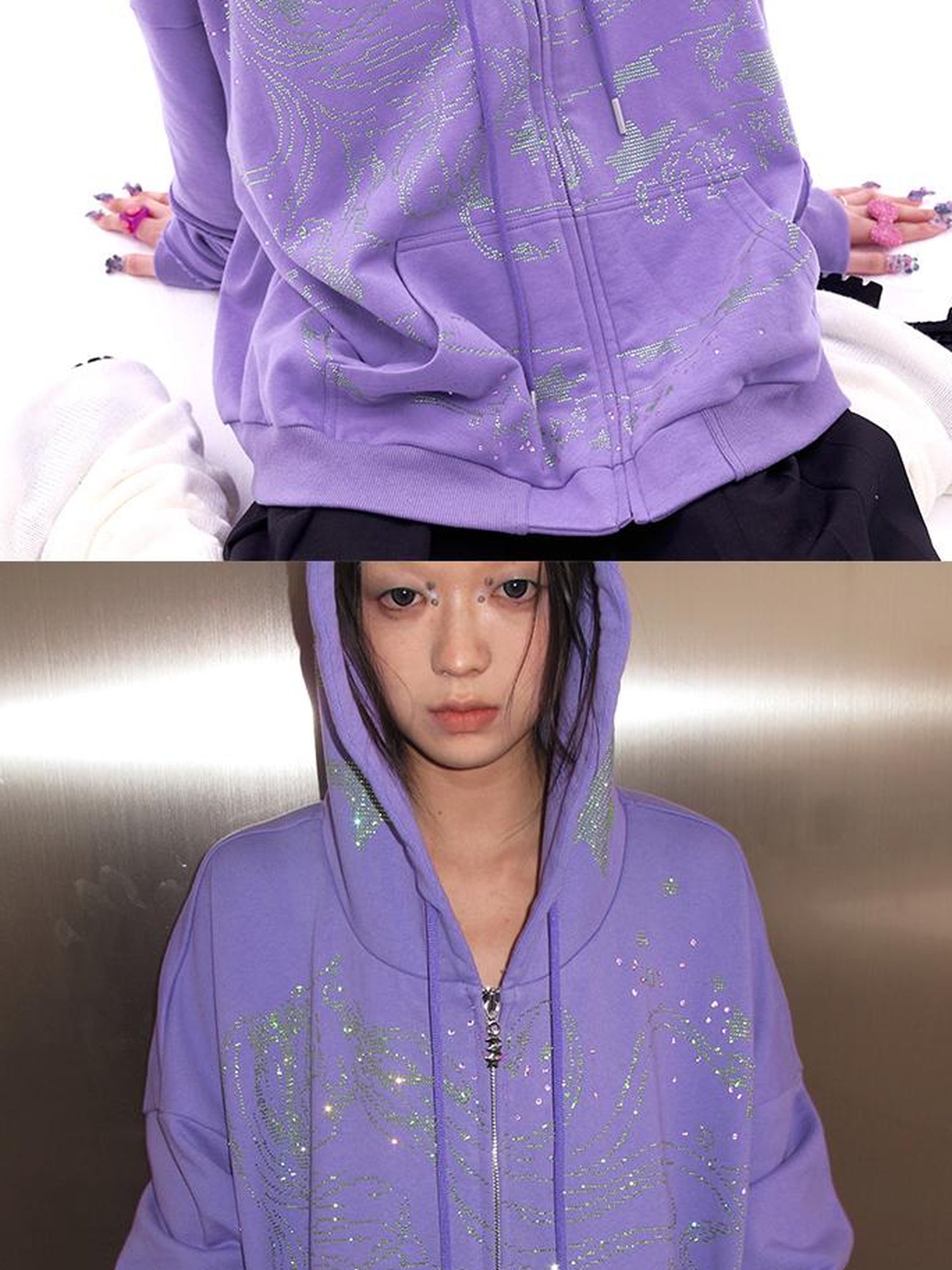 CFIERCE Snake Year Glitter Hoodie