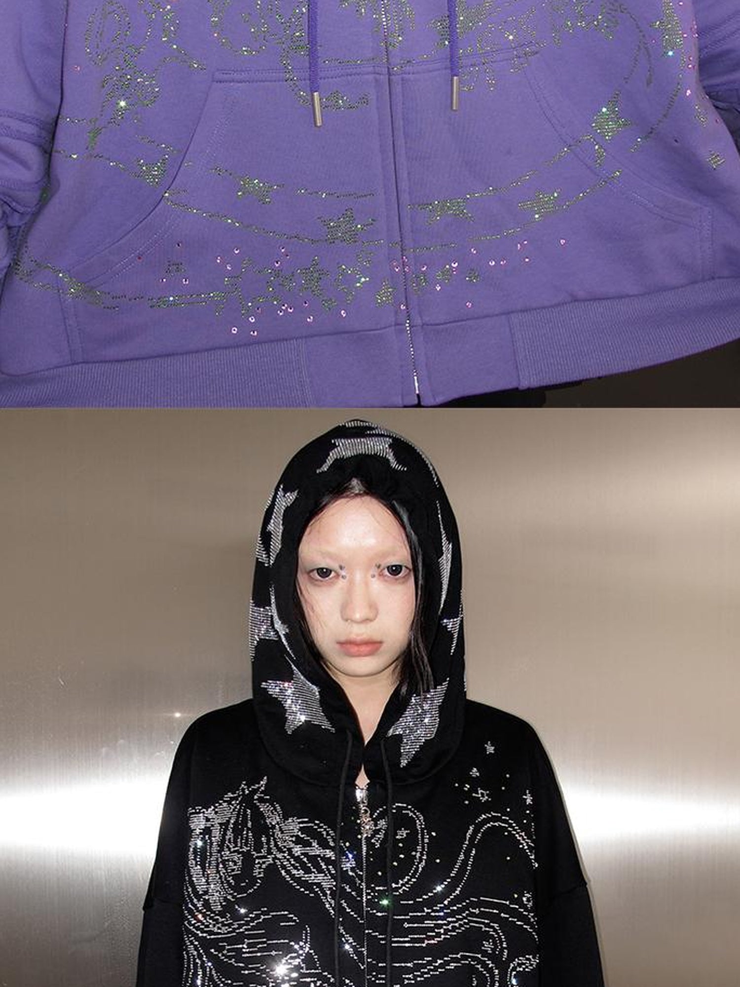 CFIERCE Snake Year Glitter Hoodie