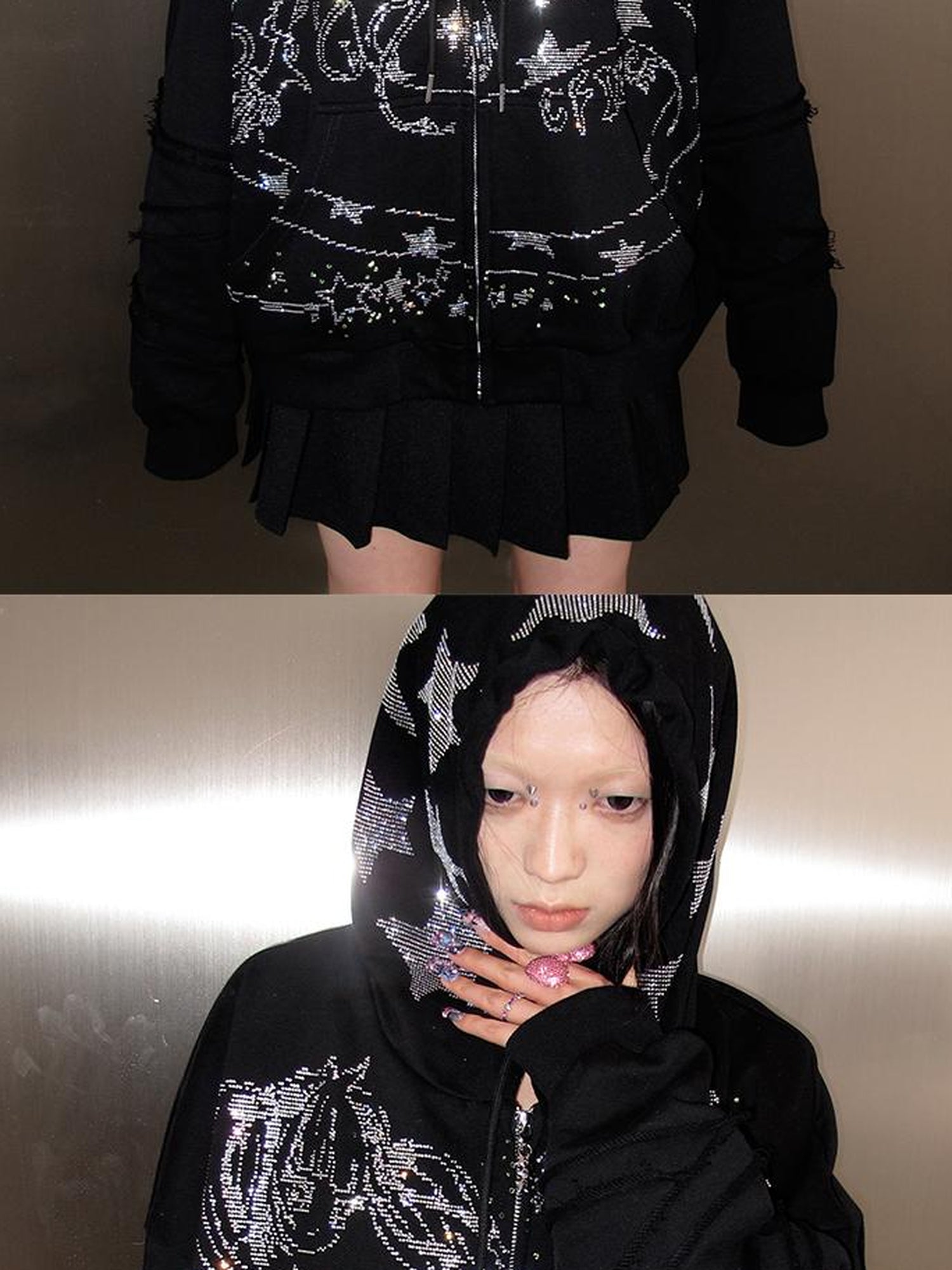 CFIERCE Snake Year Glitter Hoodie