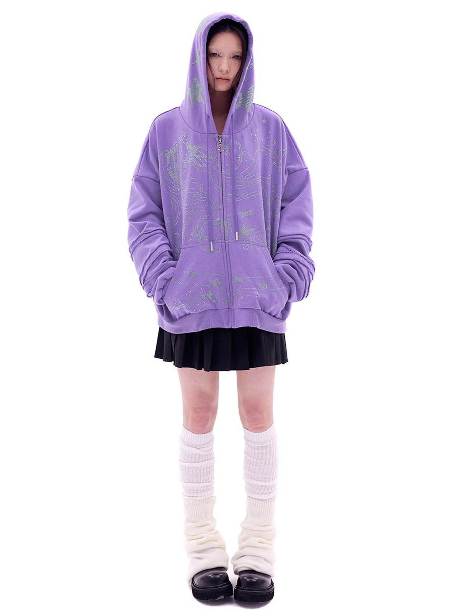 CFIERCE Snake Year Glitter Hoodie