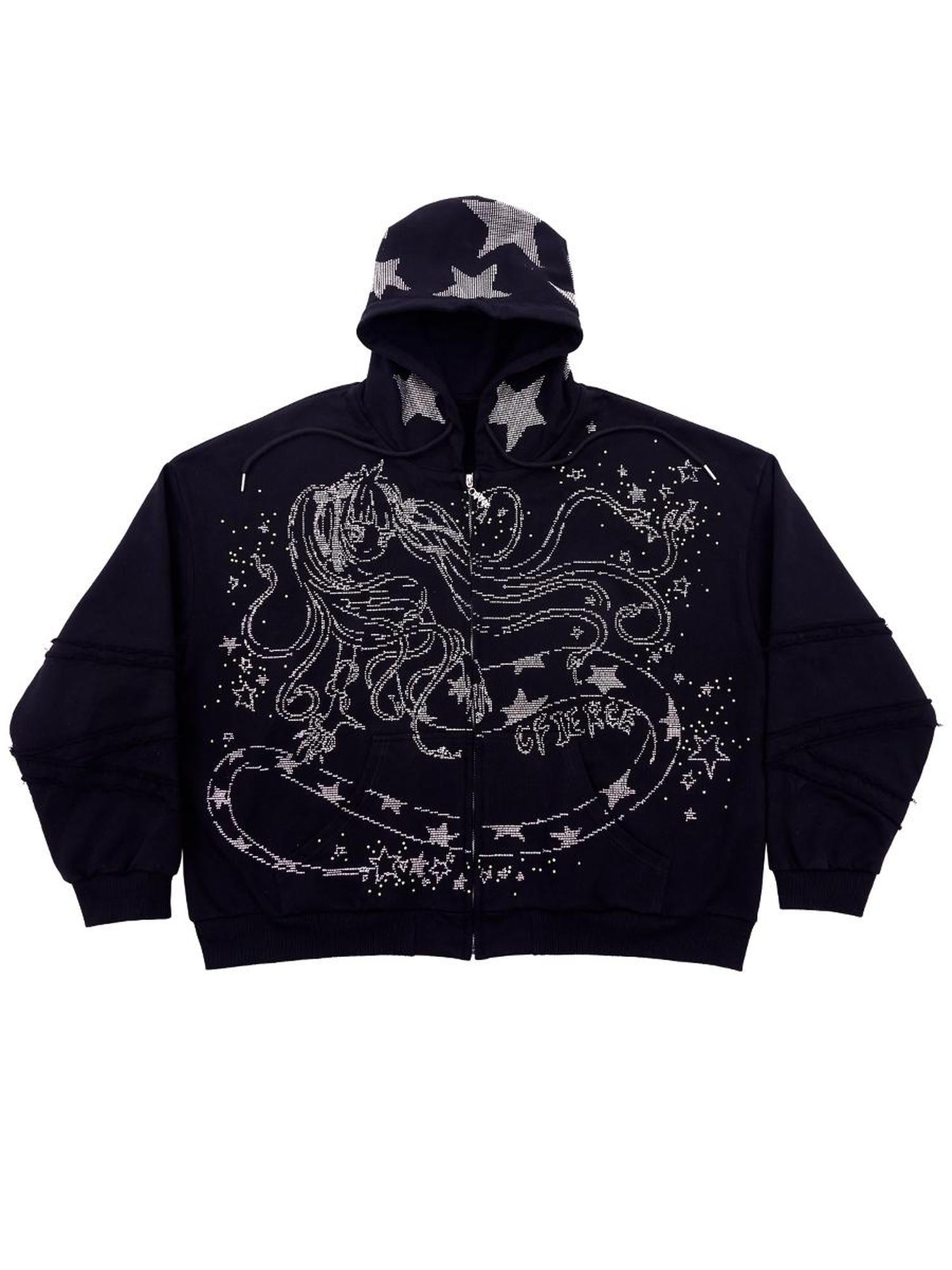 CFIERCE Snake Year Glitter Hoodie
