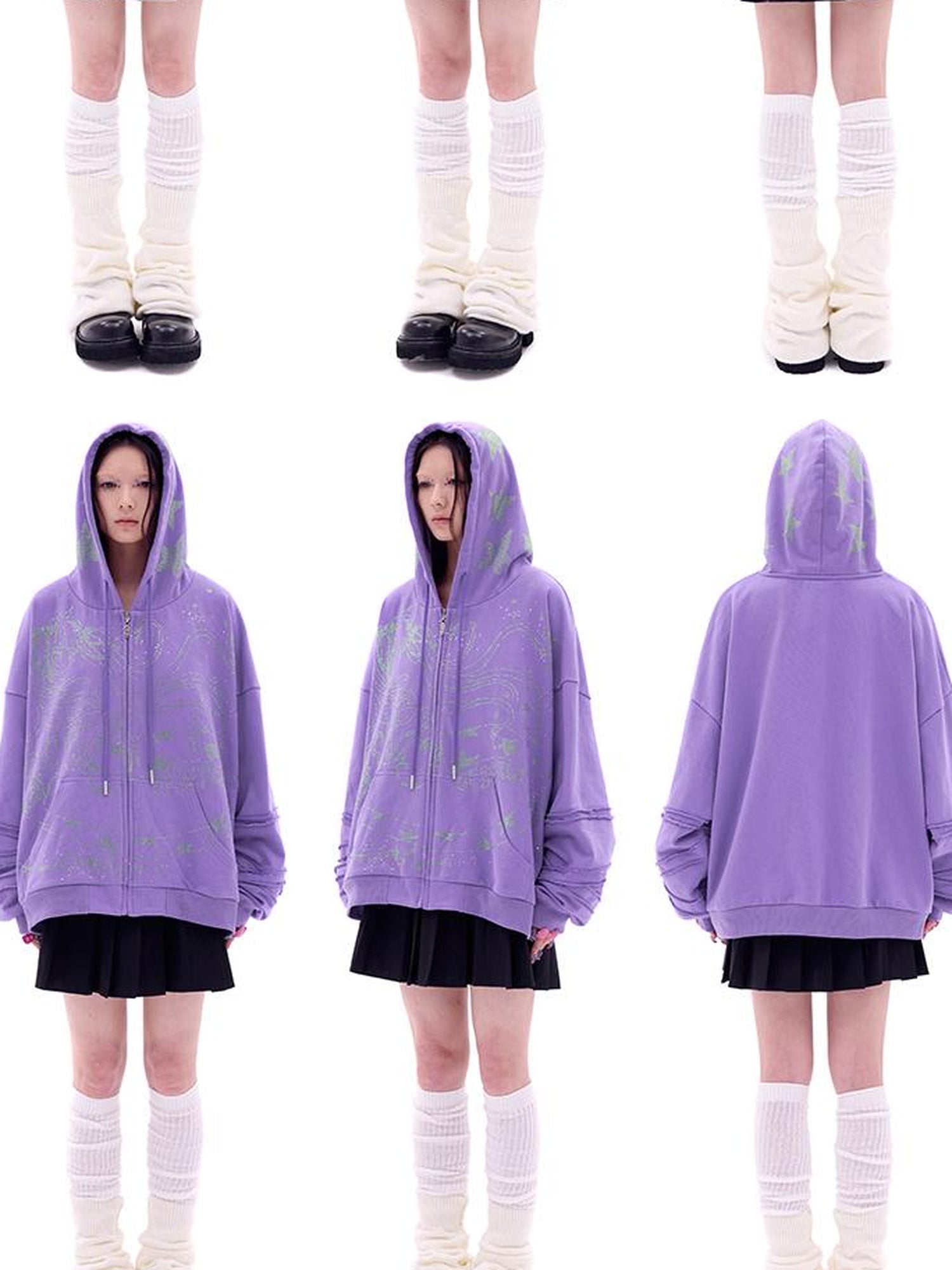 CFIERCE Snake Year Glitter Hoodie