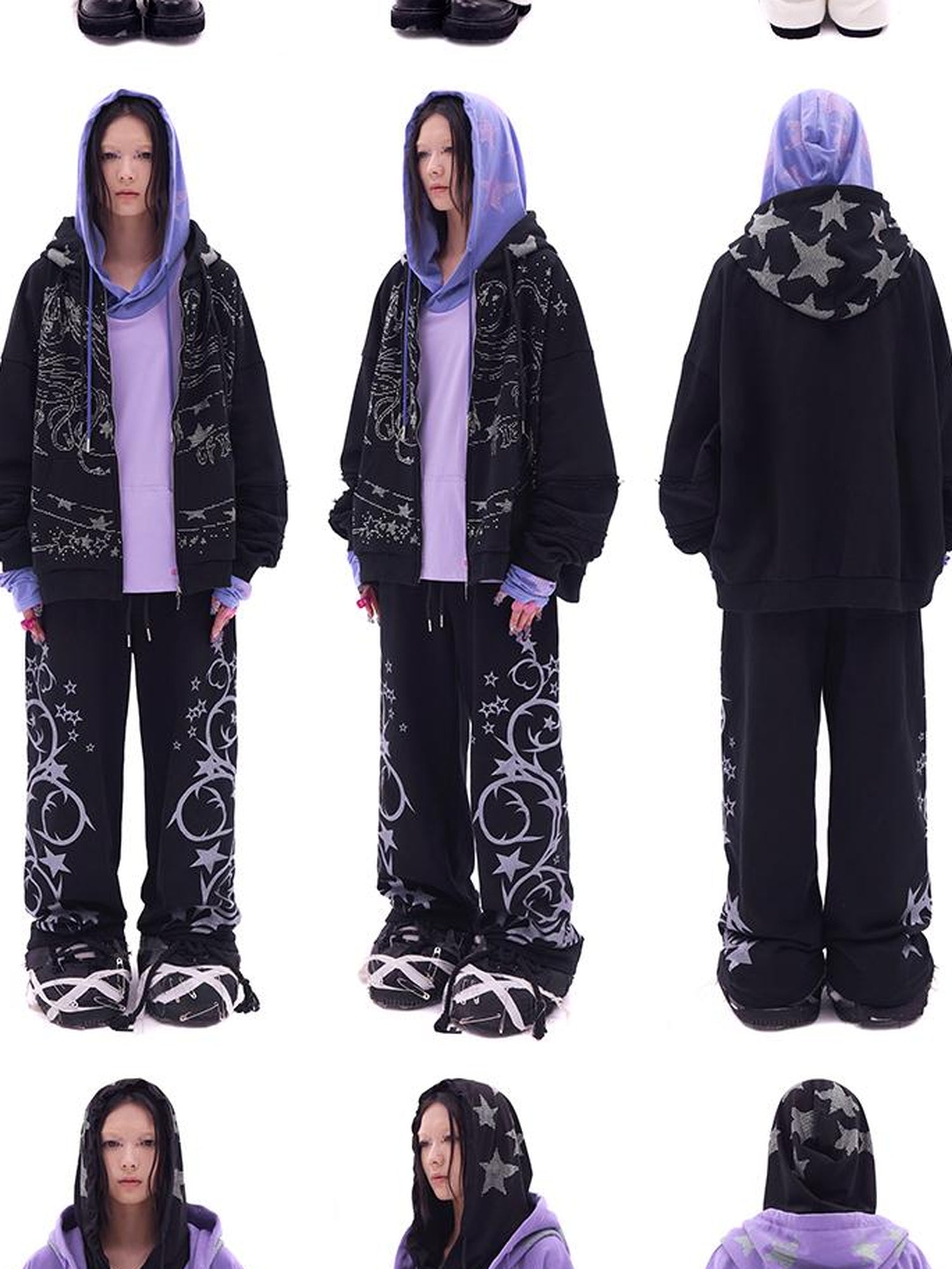 CFIERCE Snake Year Glitter Hoodie