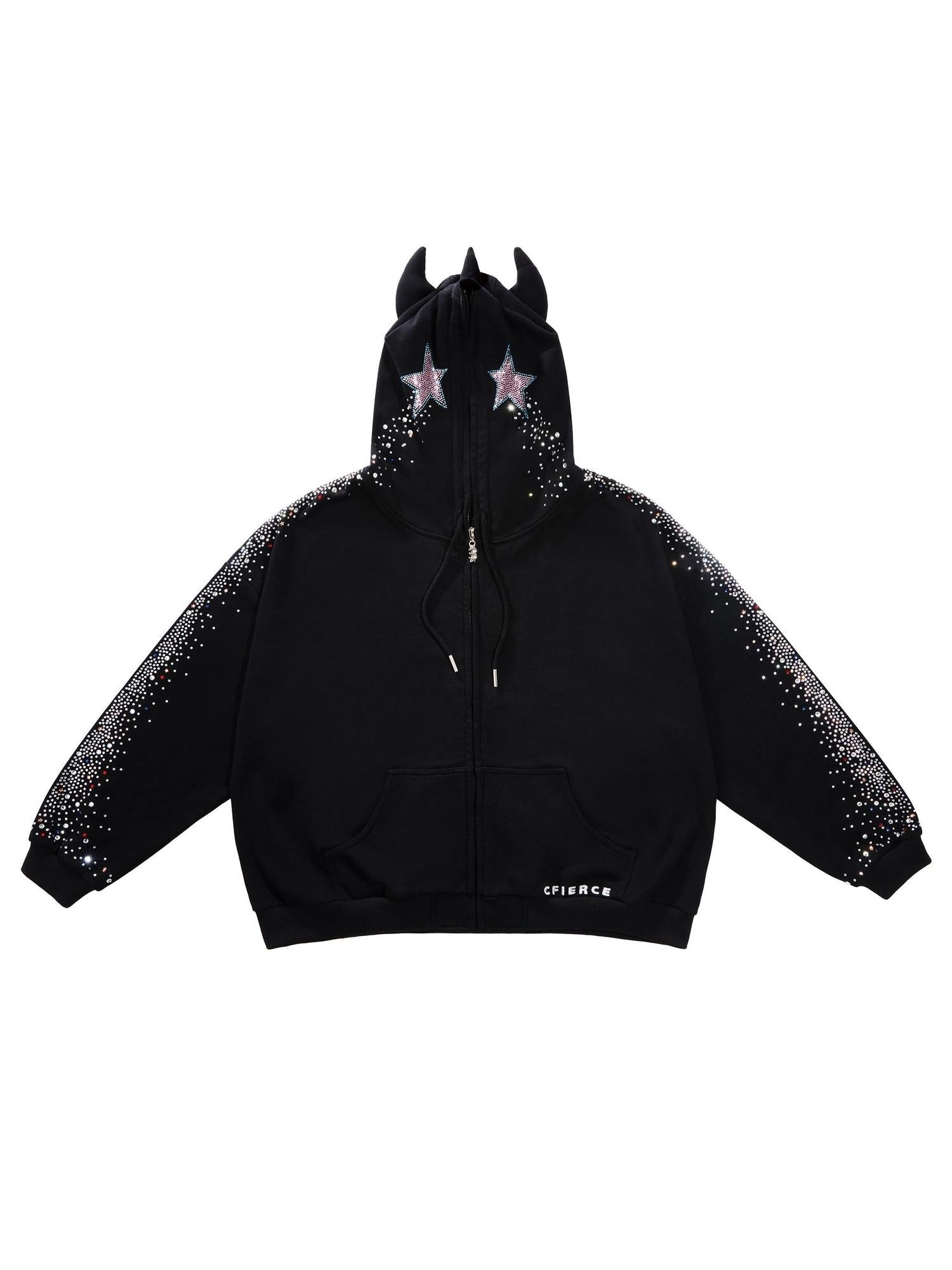 Soft 100 Percent Cotton Loose Fit Zip Pullover Unisex Streetwear Hoodies