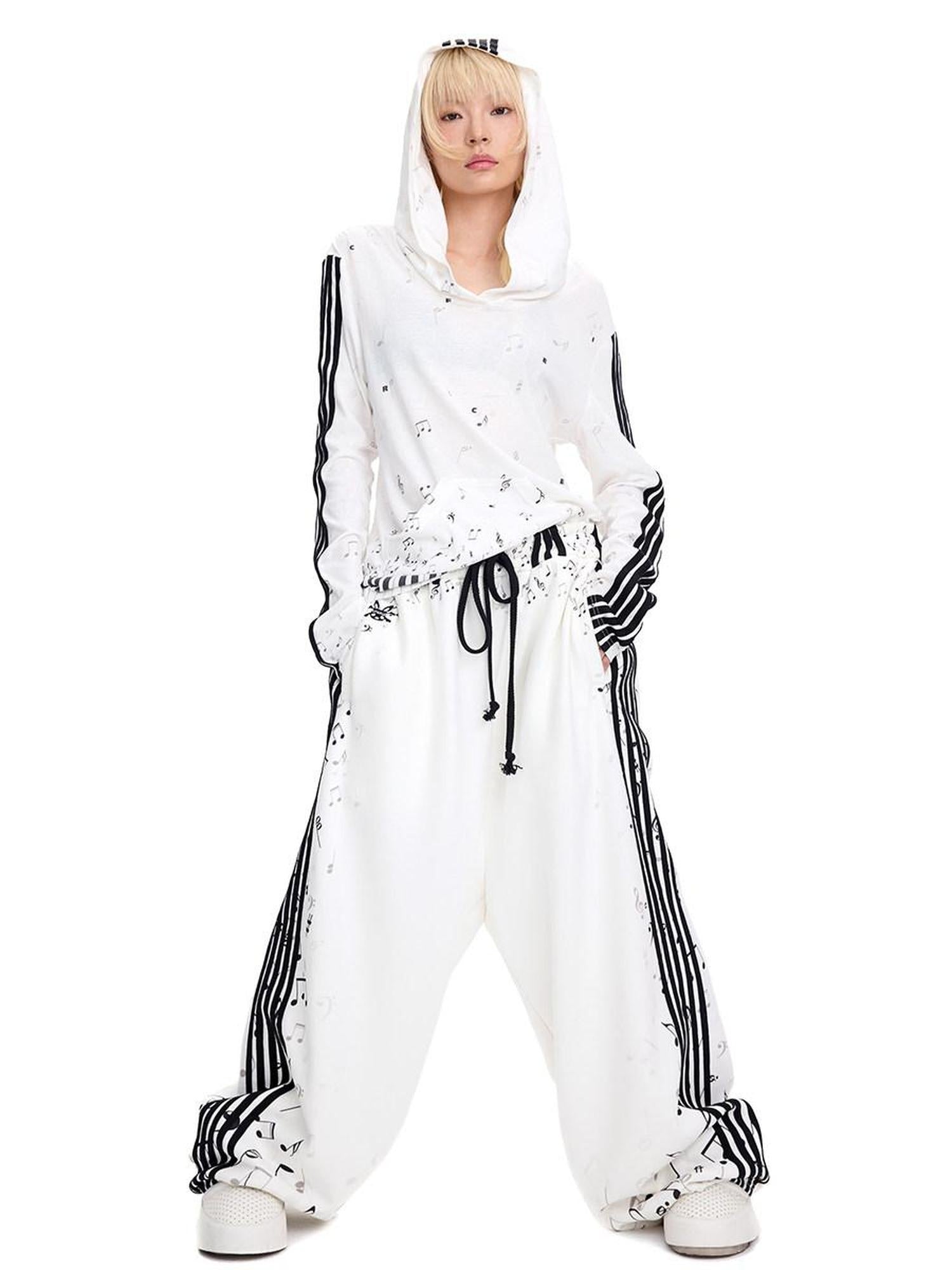 CFIERCE Soft Breathable Cotton Blend Loose Fit Streetwear Pullover Casual White Hoodies