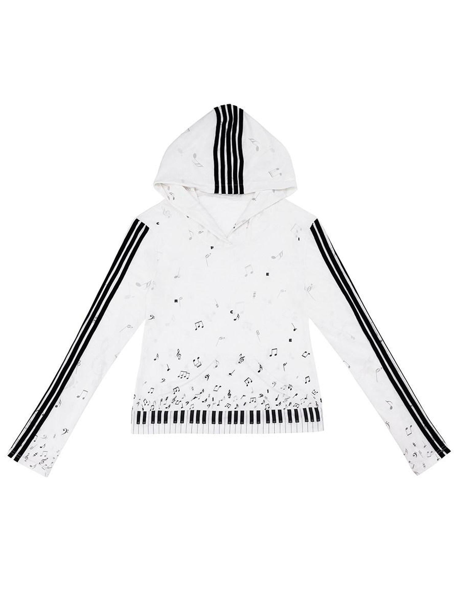 CFIERCE Soft Breathable Cotton Blend Loose Fit Streetwear Pullover Casual White Hoodies