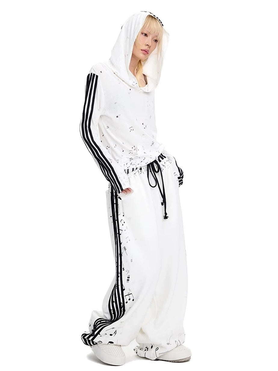 CFIERCE Soft Breathable Cotton Blend Loose Fit Streetwear Pullover Casual White Hoodies