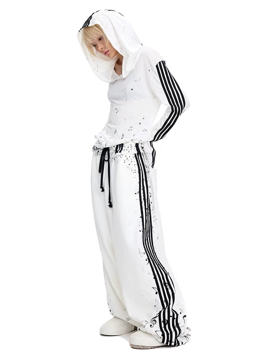 CFIERCE Soft Breathable Cotton Blend Loose Fit Streetwear Pullover Casual White Hoodies