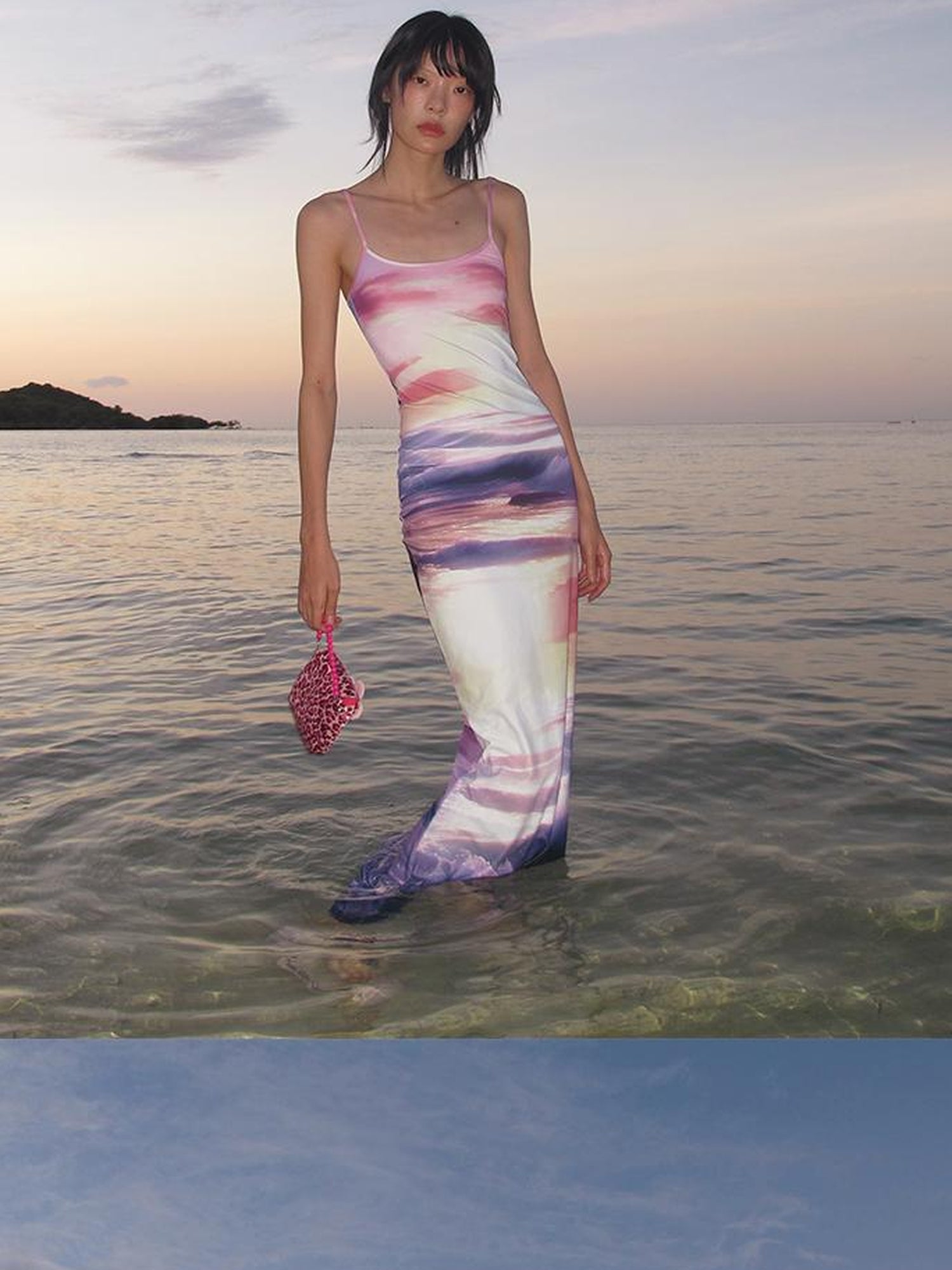 CFIERCE Sunset Beach Fishtail Maxi Dress