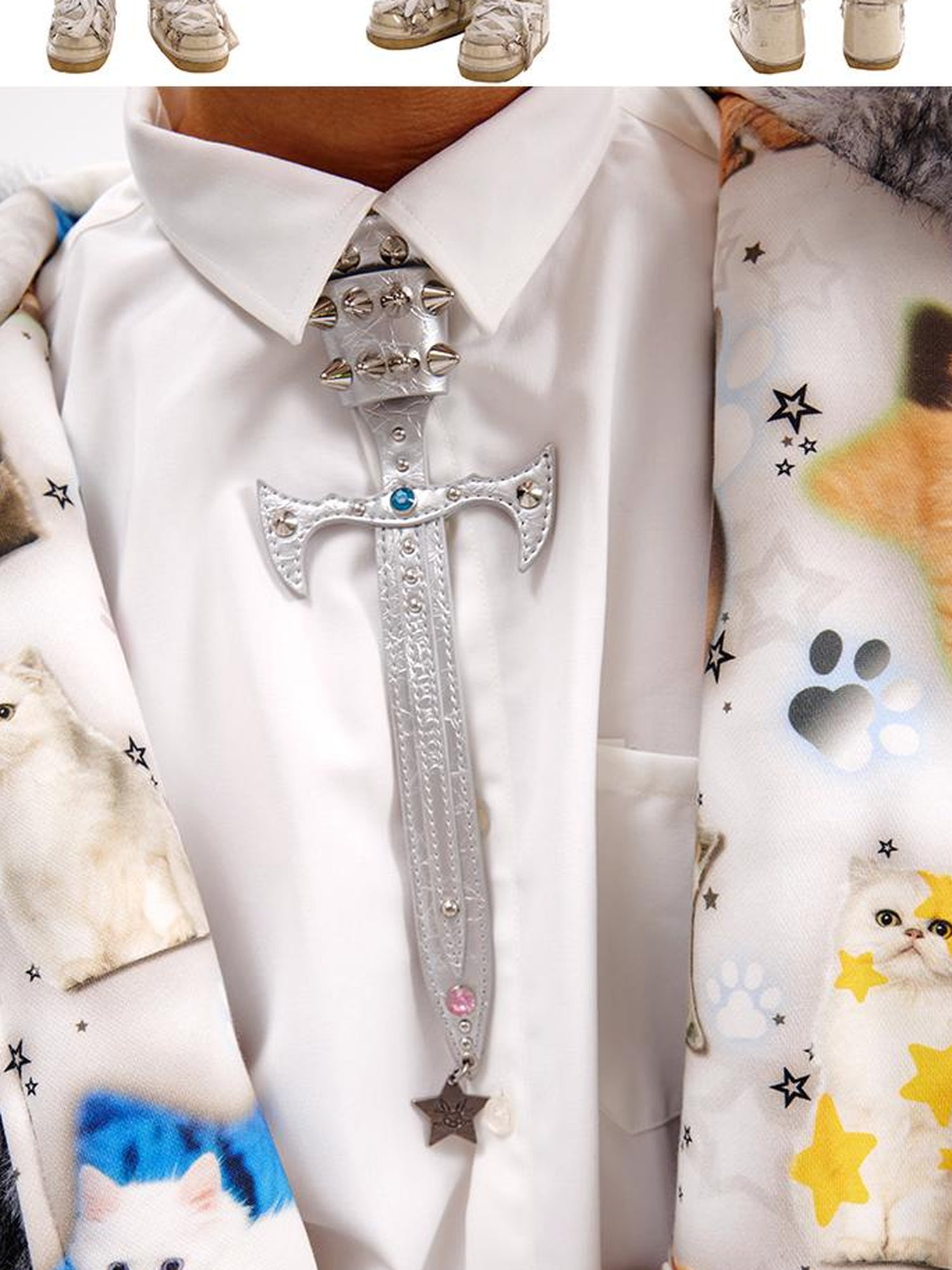 CFIERCE Sword Collar Tie Neckpiece