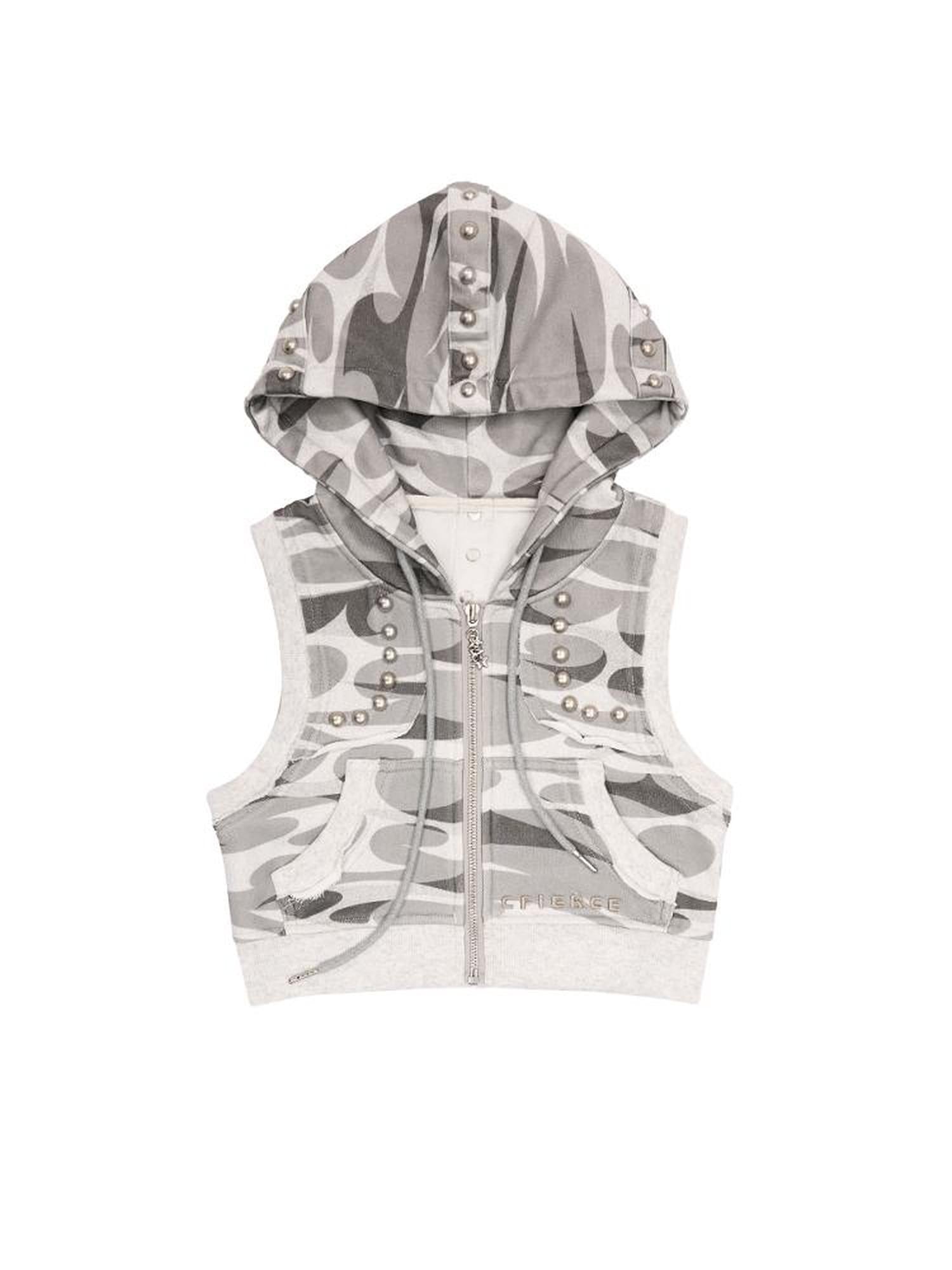 CFIERCE Tactical Camouflage Mesh Vest V Neck T Shirt Long Sleeve